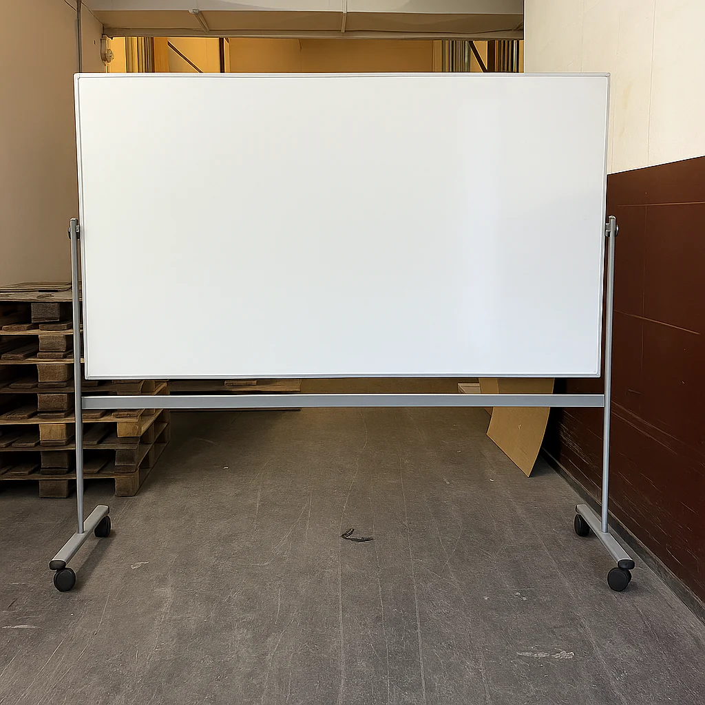 (210x195) Dobbeltsidig whiteboard med roterbar tavle fra Lintex - Image 2
