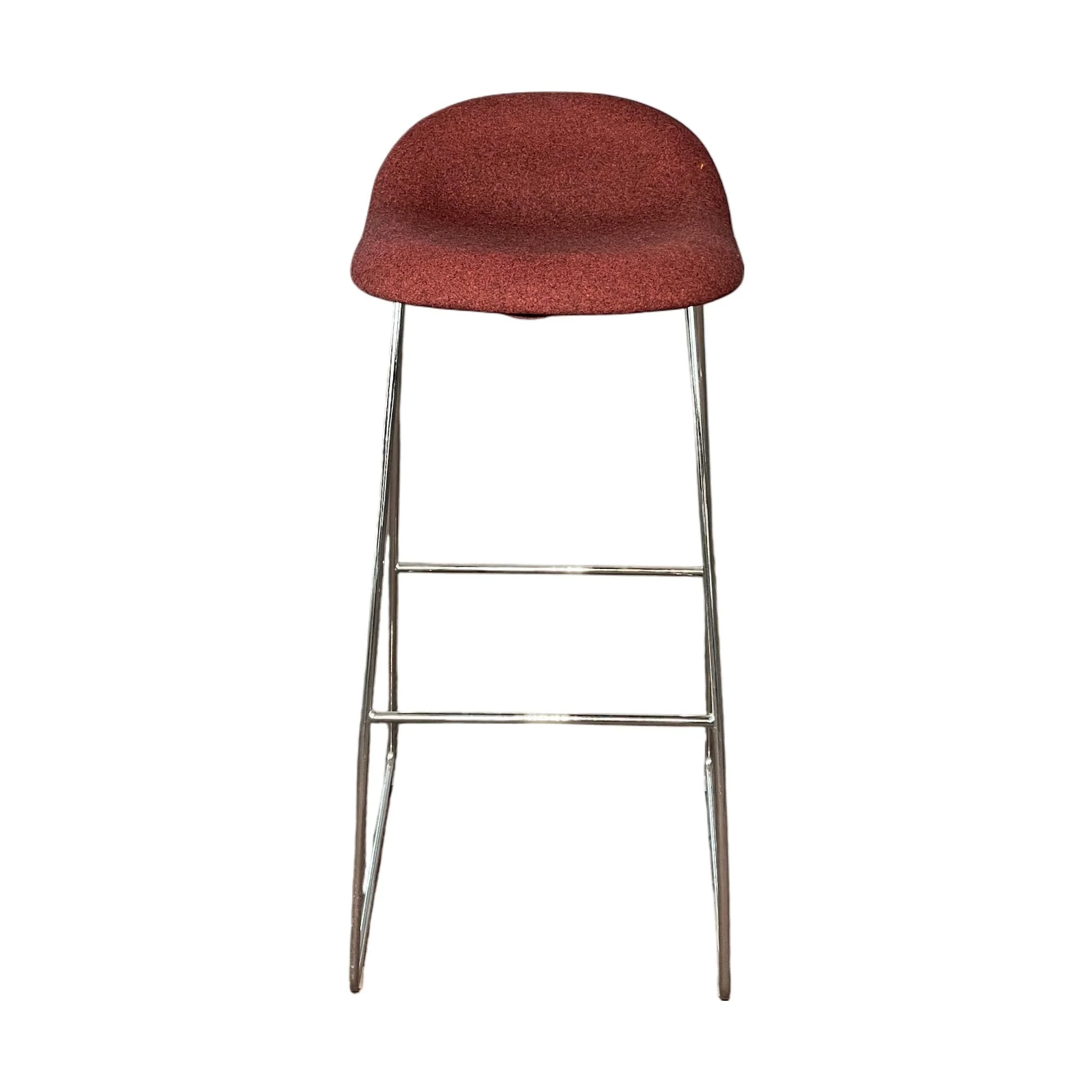 3D barstol fra Gubi, rød, H76 cm