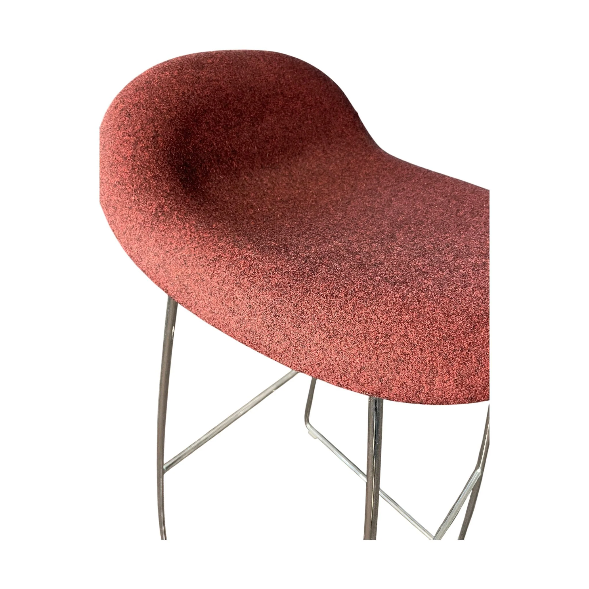 3D barstol fra Gubi, rød, H76 cm - Image 5