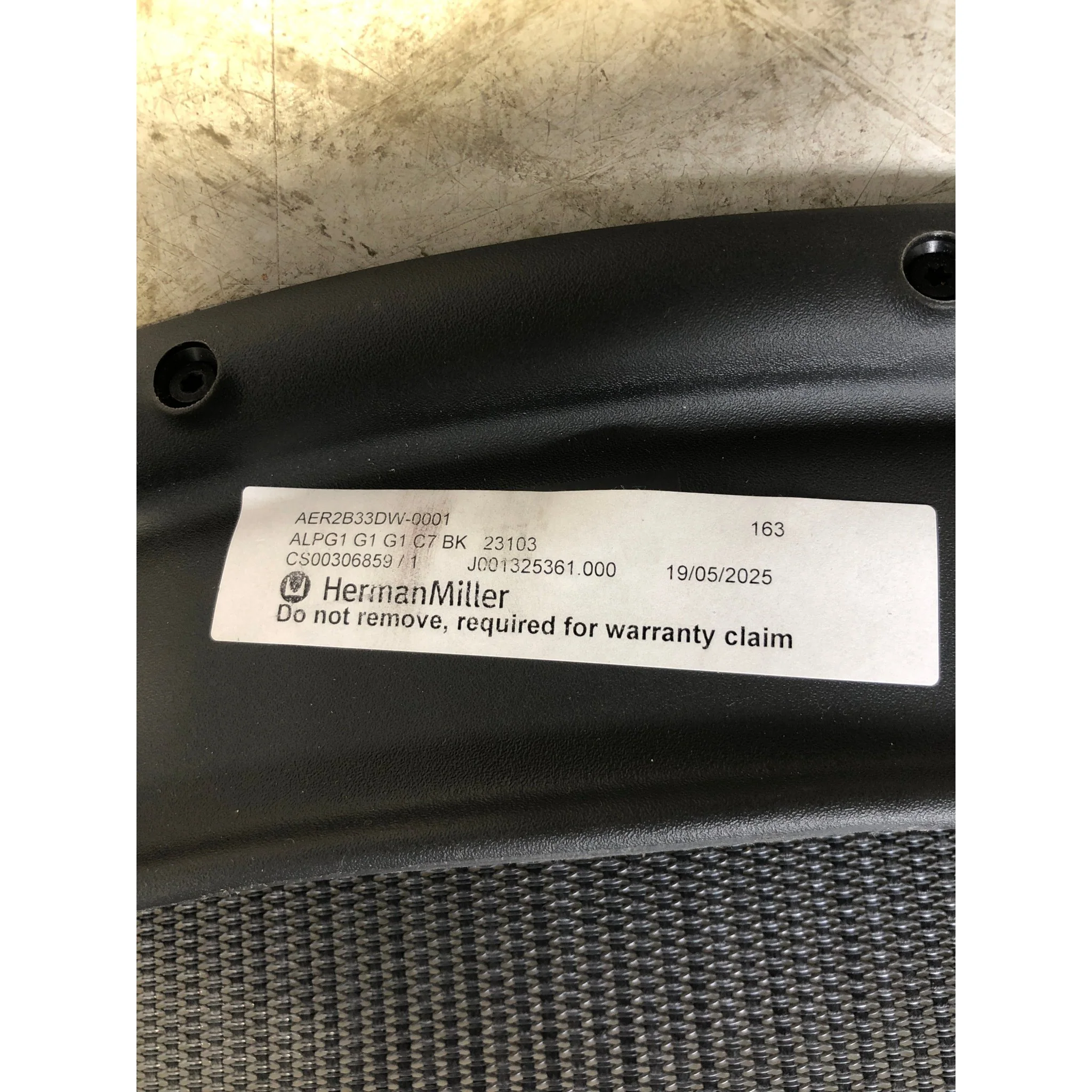 Aeron fra Herman Miller i Graphite, type B - Image 9