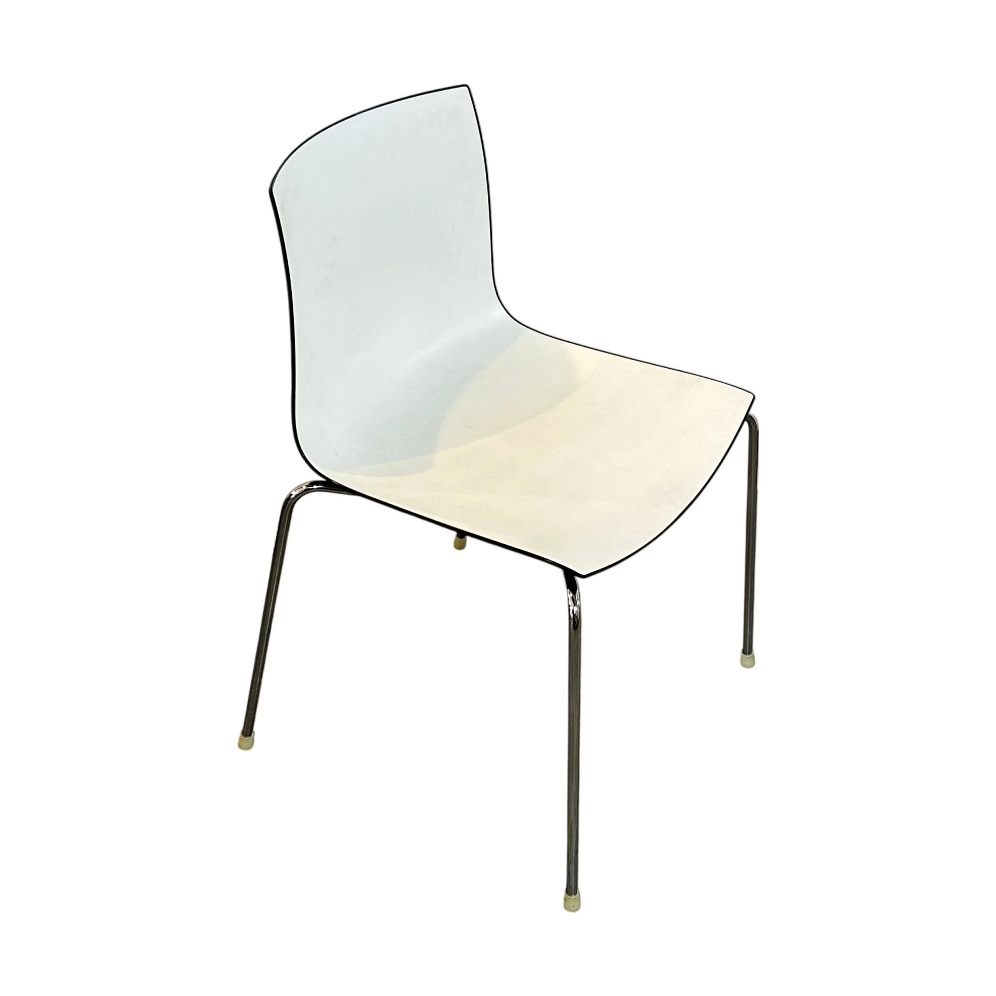 Arper Catifa 46 møteromsstol, hvit, stålramme - Image 2