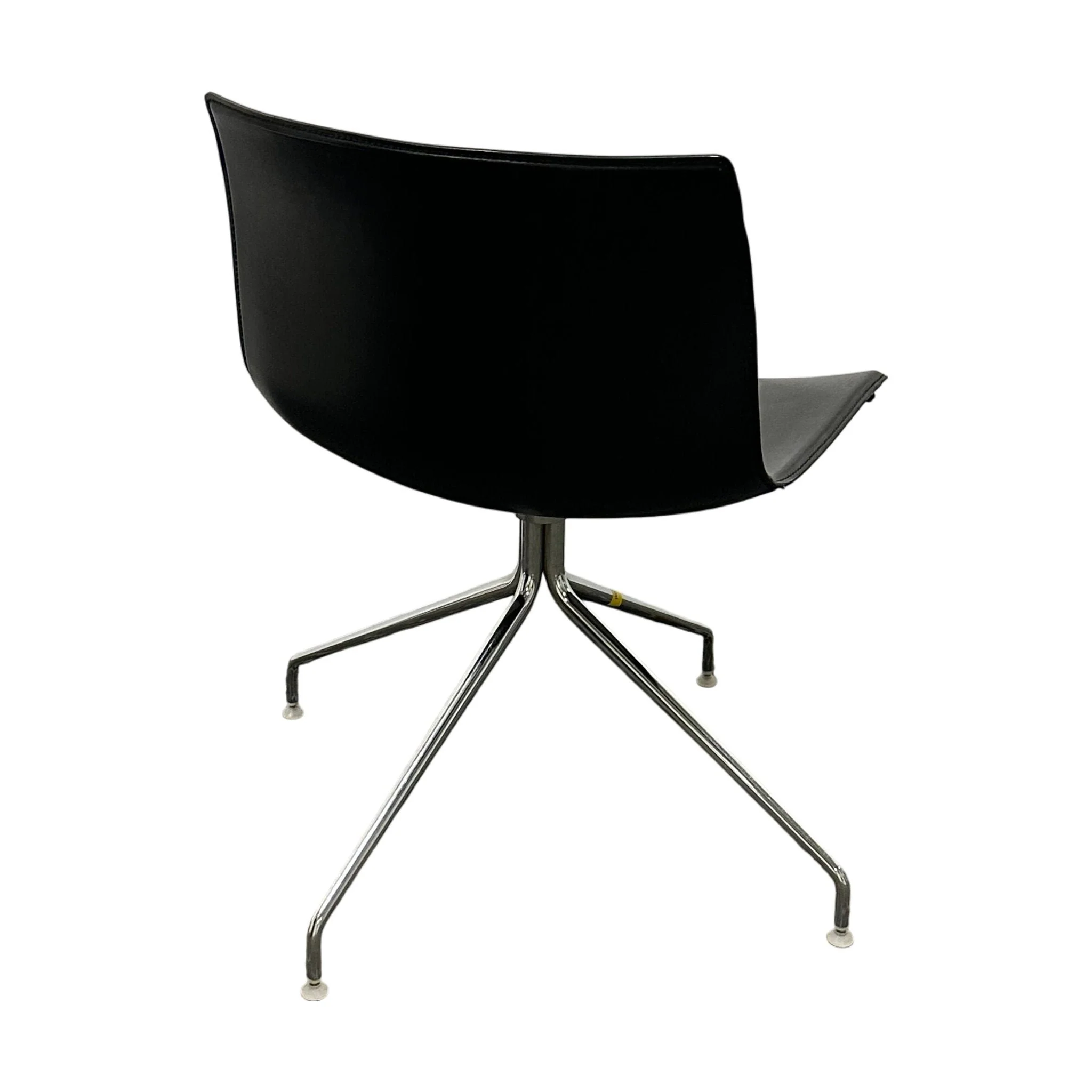 Catifa 53 spisestol i sort skinn - Image 3