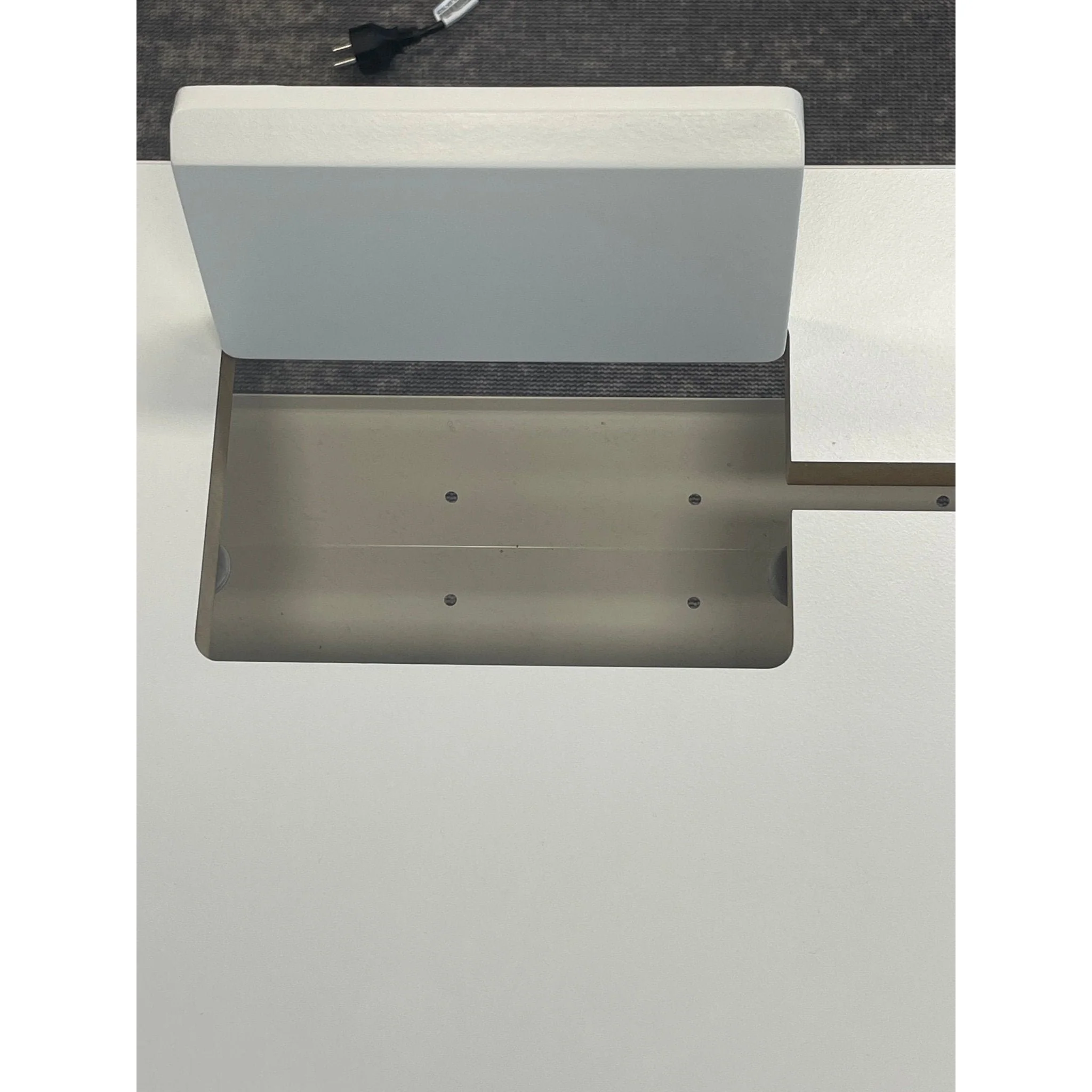Astro elektrisk hev/senk skrivebord fra Svenheim, hvit laminat, 120x80 cm - Image 5