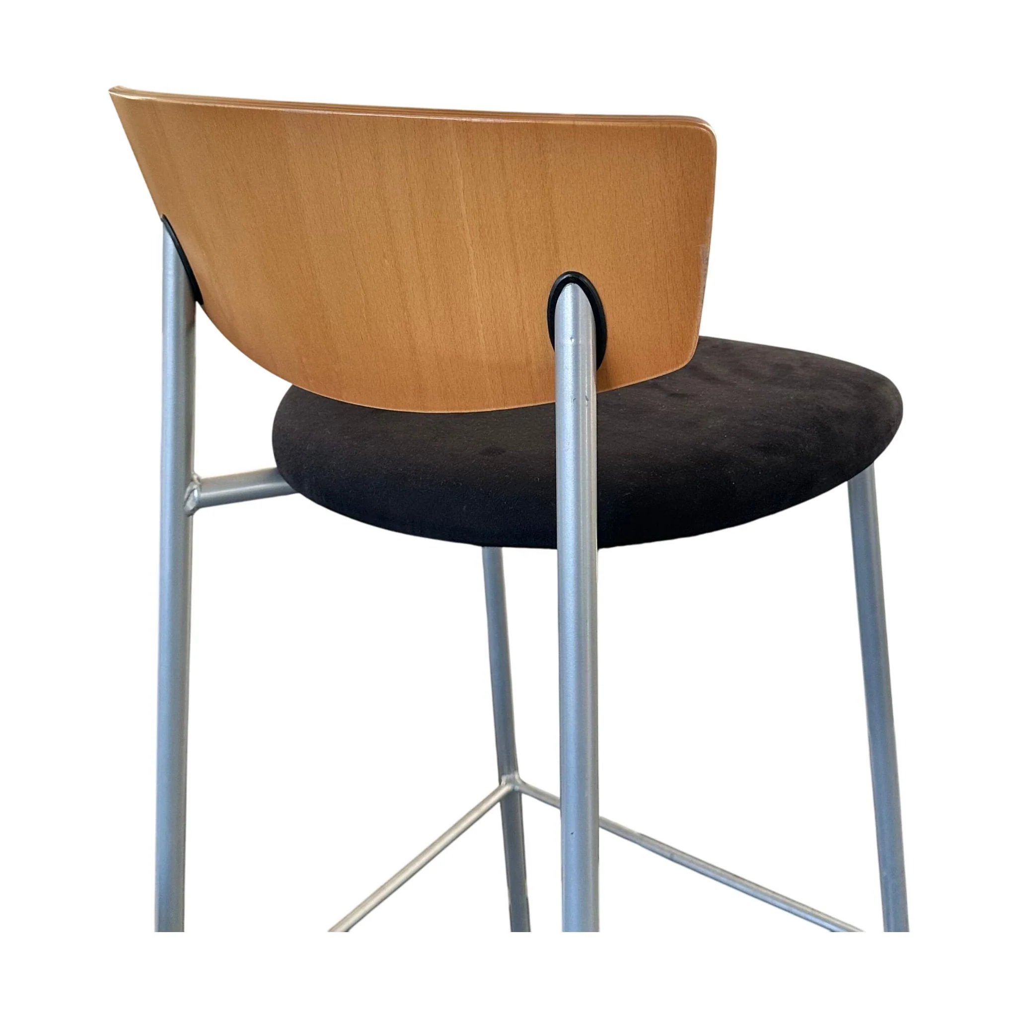 Barstol fra EFG Hov+Dokka, svart med treramme, 102 cm høy - Image 3