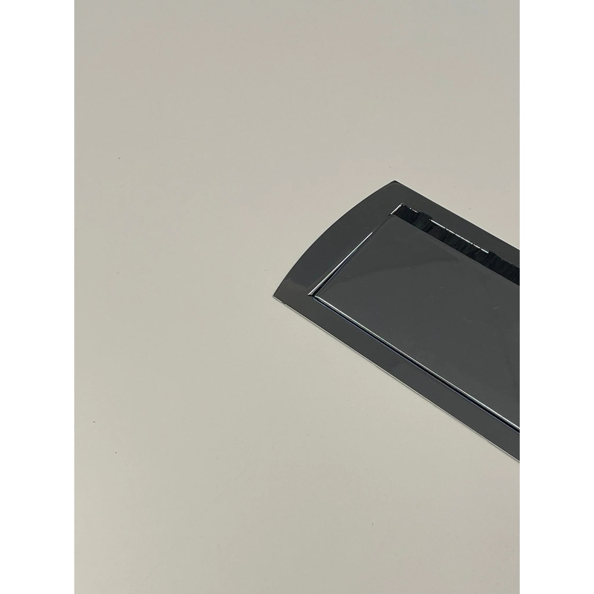 Båtformet møtebord, hvit laminat, 360x120 cm - Image 9