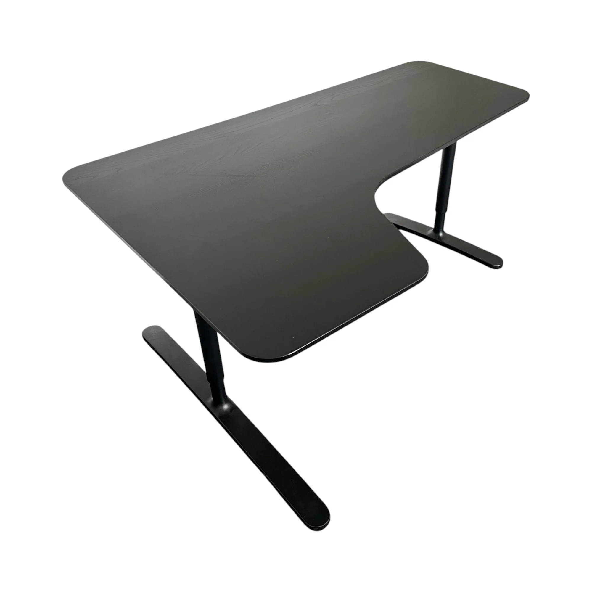 Bekant skrivebord fra IKEA, svart laminat, 160x120 cm - Image 3