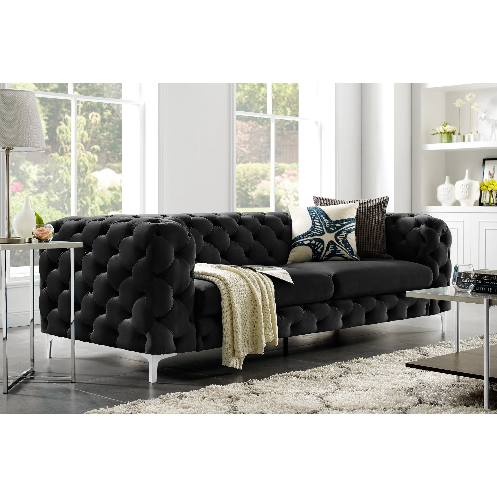 Bella 3-seter sofa fra A-Møbler, velour - Image 3