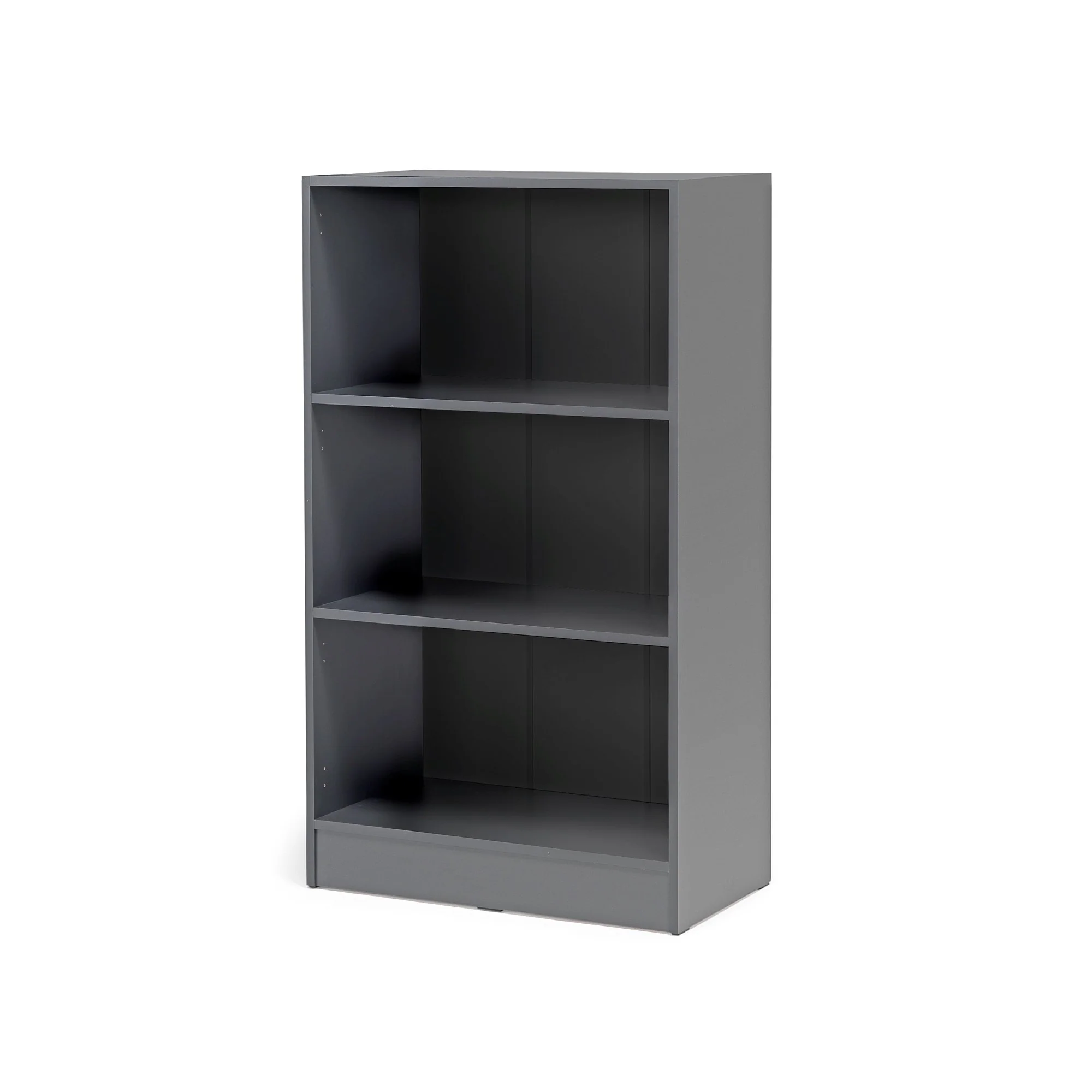 Bokhylle FLEXUS, H1325 B760 D415 mm, grÄ laminat fra AJ Produkter