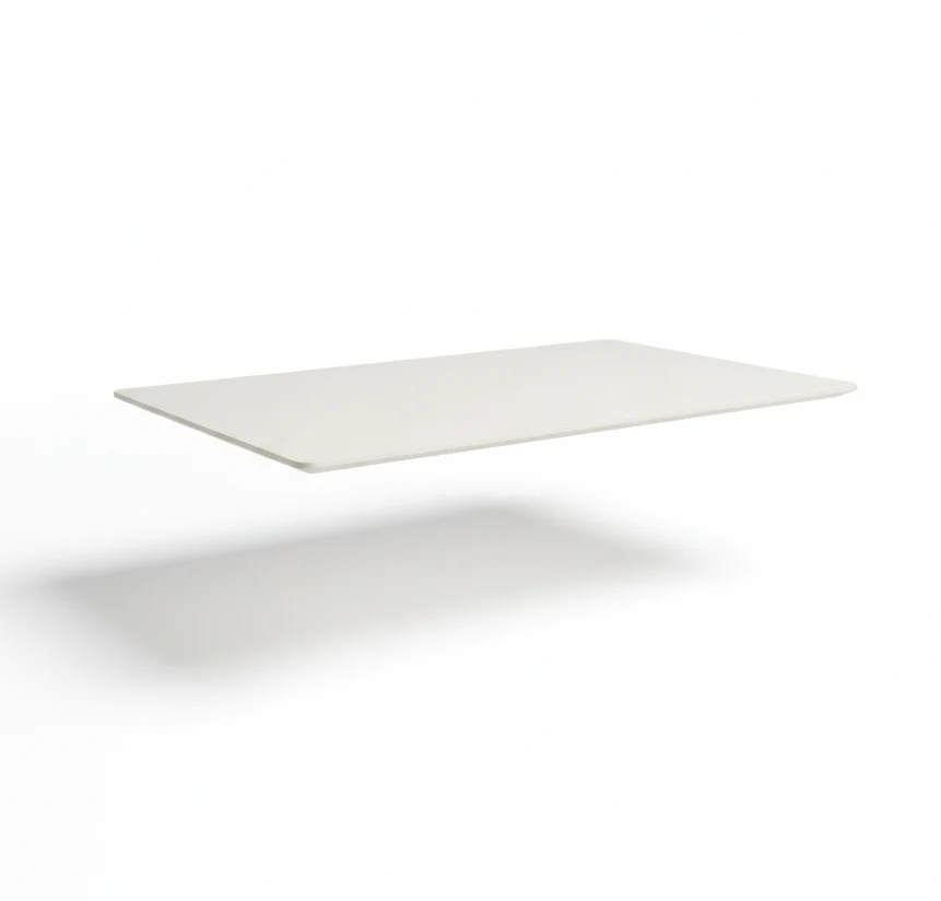 Bordplate 140x80 cm, hvit