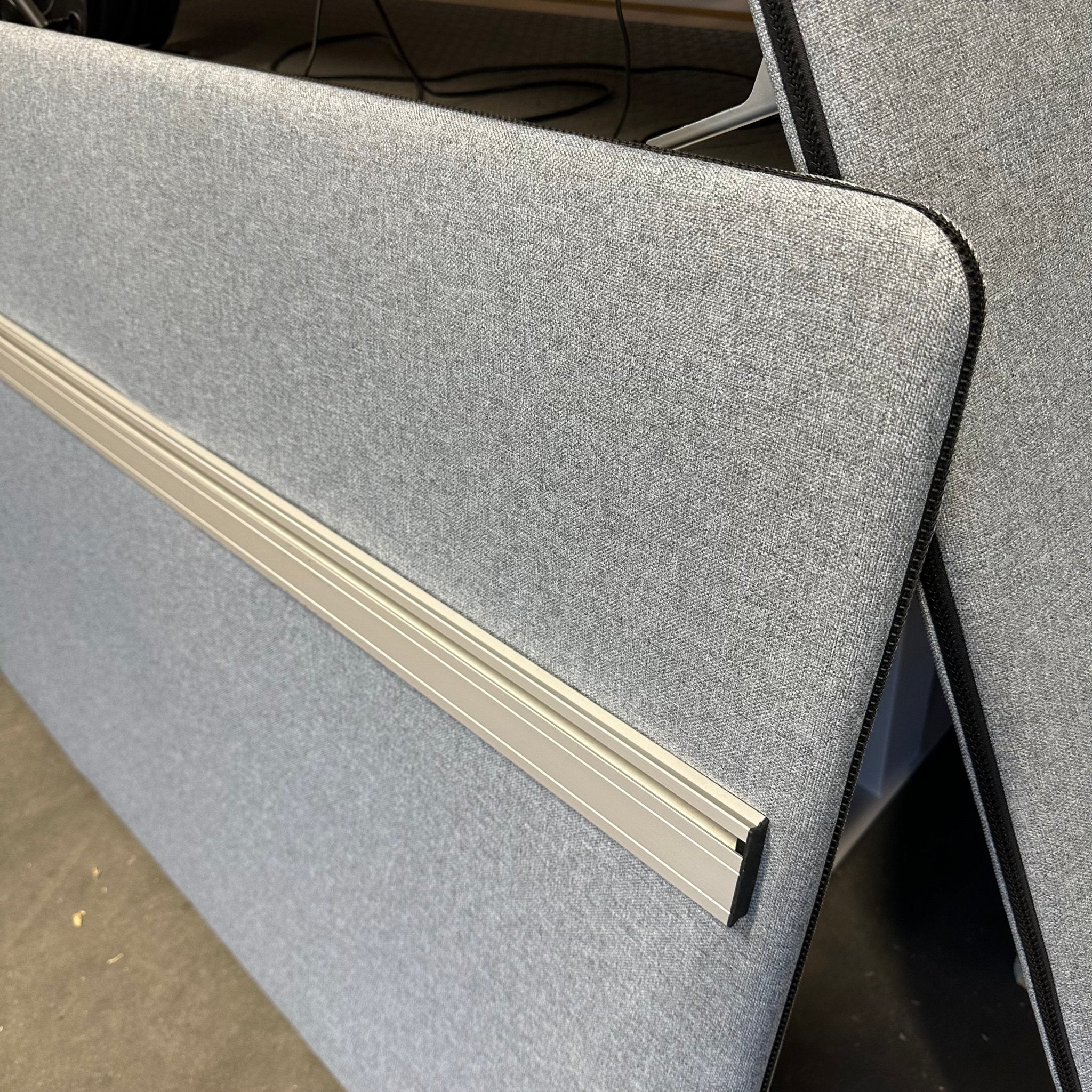 Bordskjerm ZIP skillevegg fra AJ Produkter, 180x80 cm, blågrå - Image 4