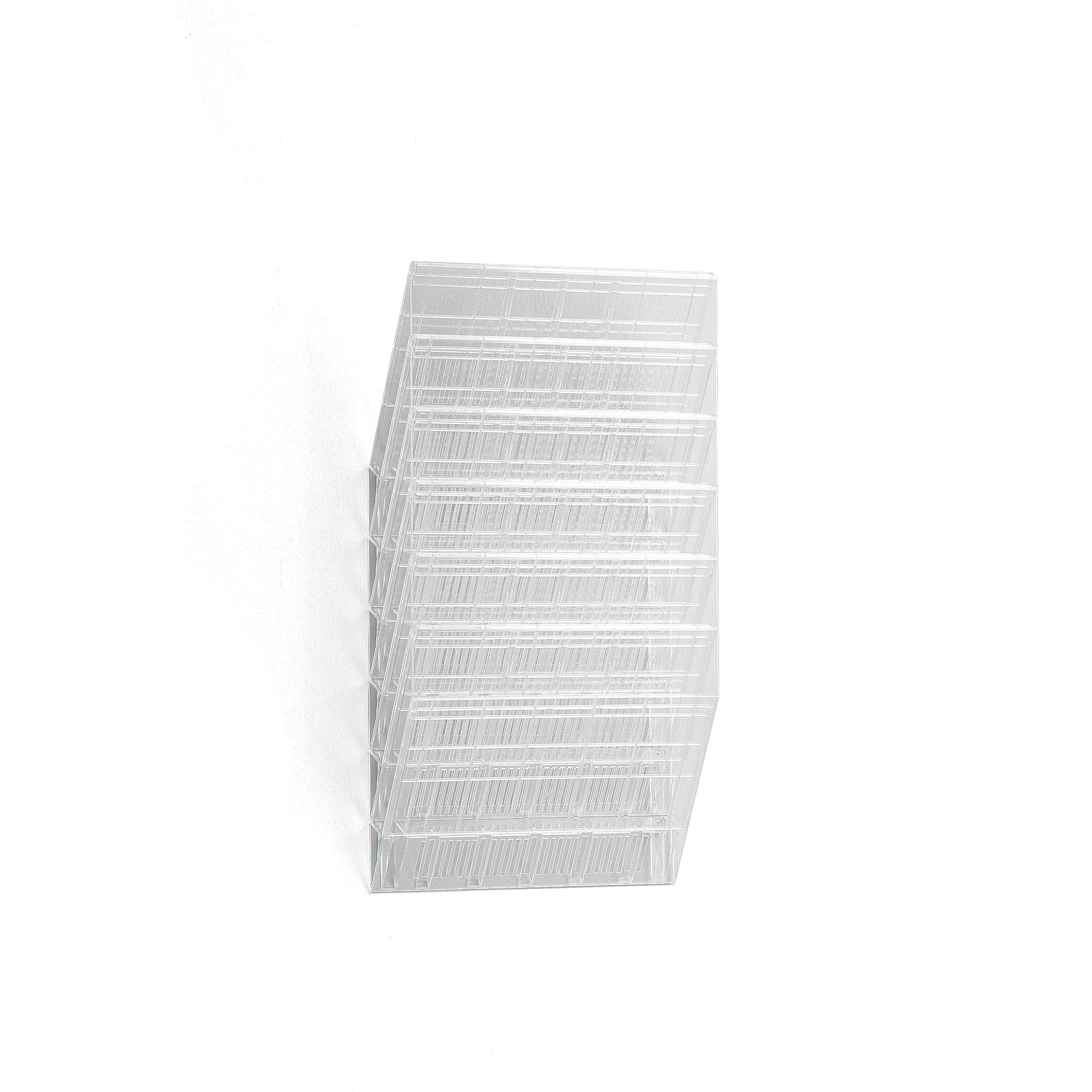 Brosjyrestativ INFORM, 6 rom, A4, liggende, transparent