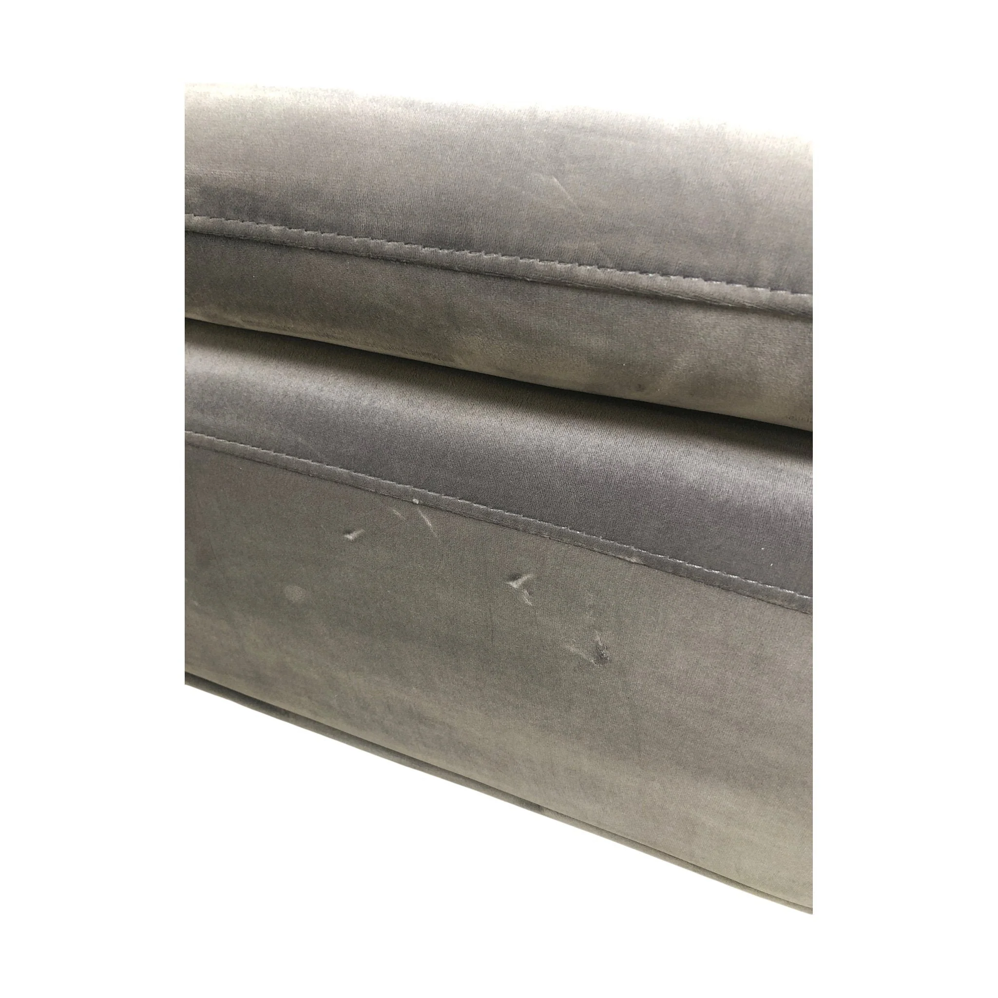 Brownsville sofa med sjeselong fra A-Møbler, mørk grå velur - Image 4