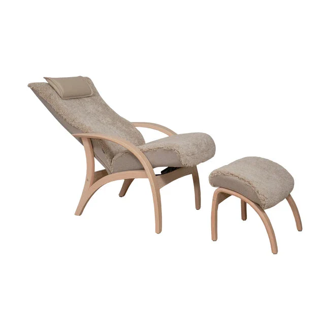 Brunstad Adventure lenestol fra A-Møbler, beige, m/fotskammel - Image 2