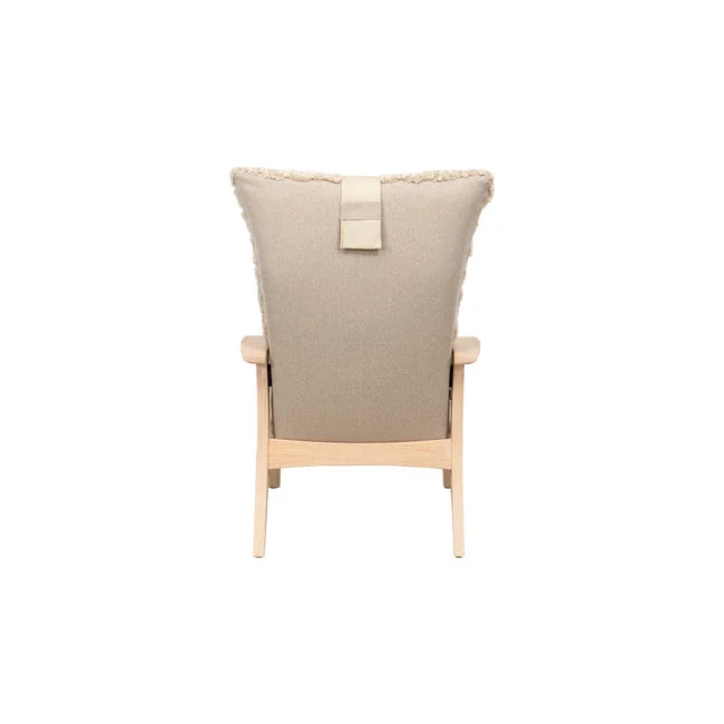 Brunstad Adventure lenestol fra A-Møbler, beige, m/fotskammel - Image 3