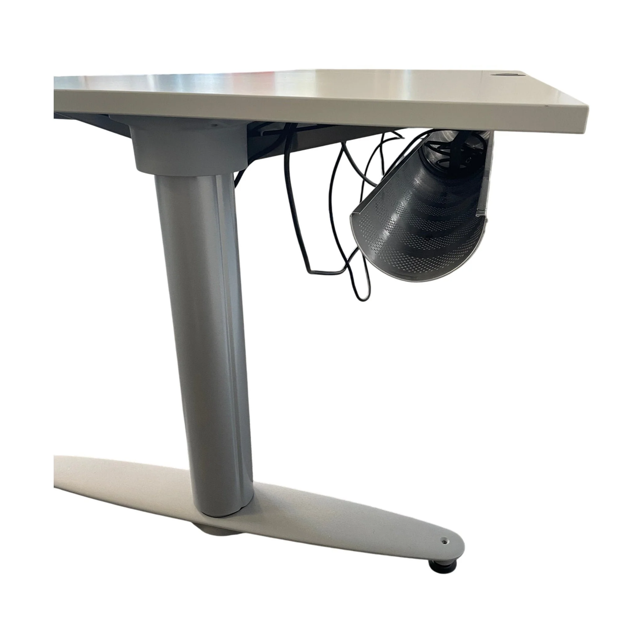 Buet elektrisk hev/senk bord fra Kinnarps, hvit, 200x80 cm - Image 3