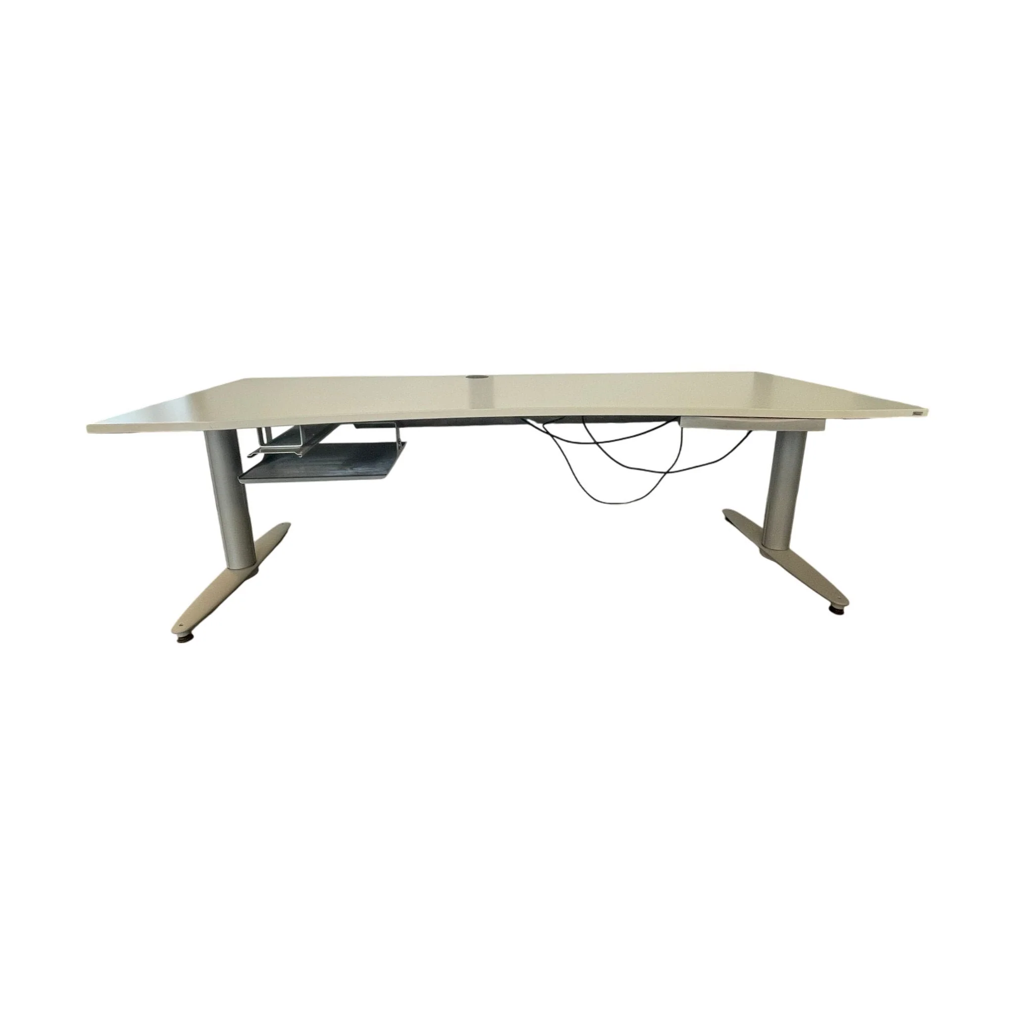 Buet elektrisk hev/senk bord fra Kinnarps, hvit, 200x80 cm - Image 5