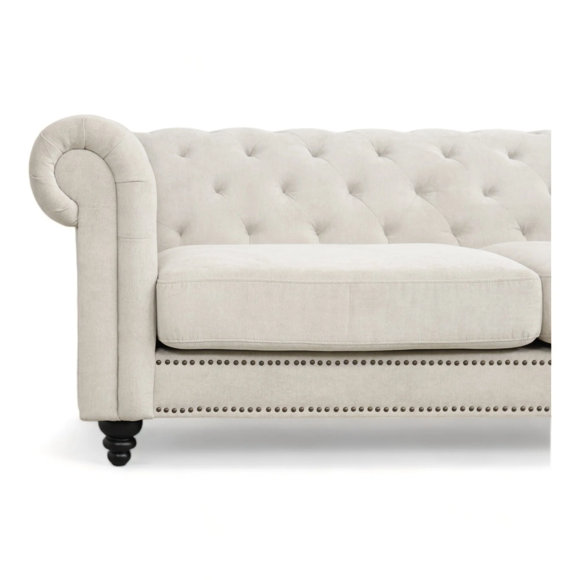 Charlietown 3-seter sofa fra A-Møbler, beige stoff - Image 3