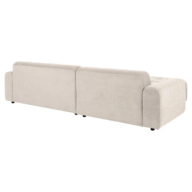 Columbia sofa med sjeselong fra A-Møbler, Caso Sand - Image 3