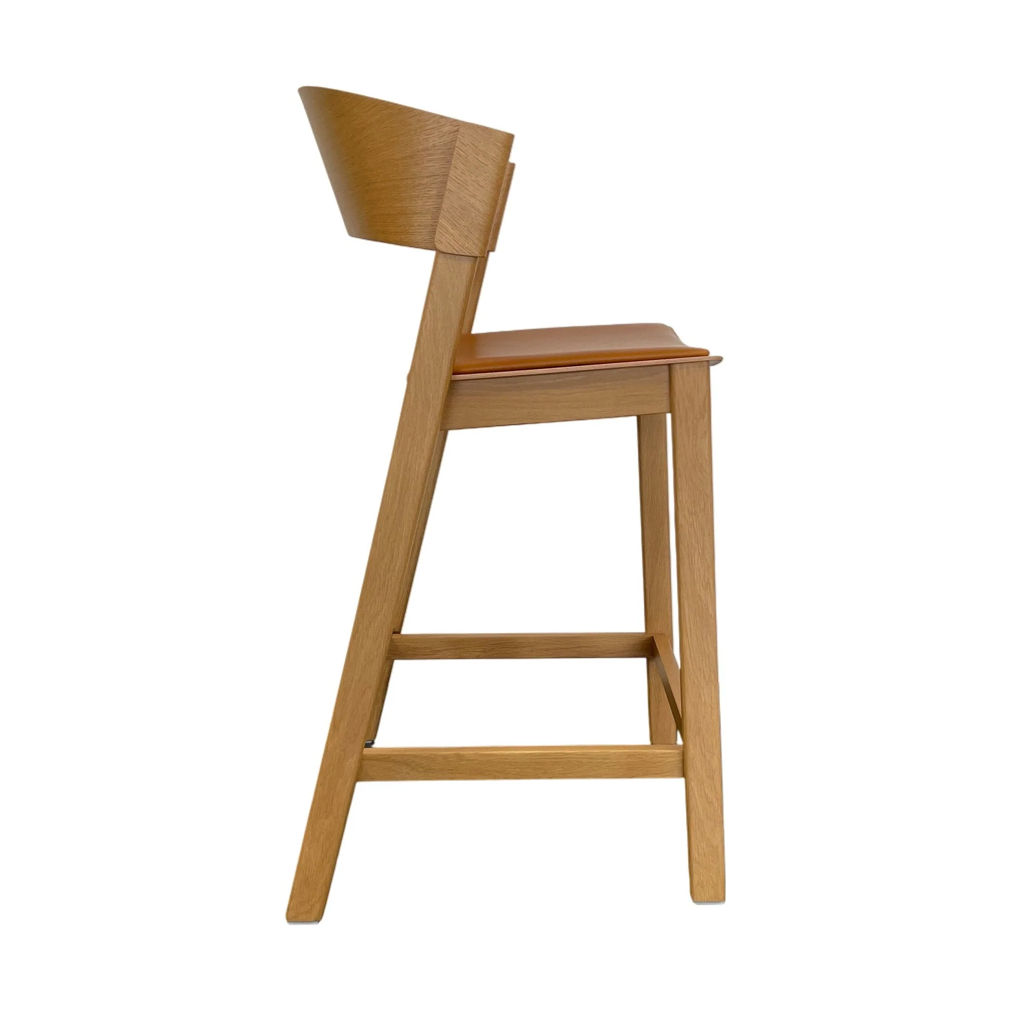 Cover Counter barstol fra Muuto, Cognac Leather Oak - Image 3