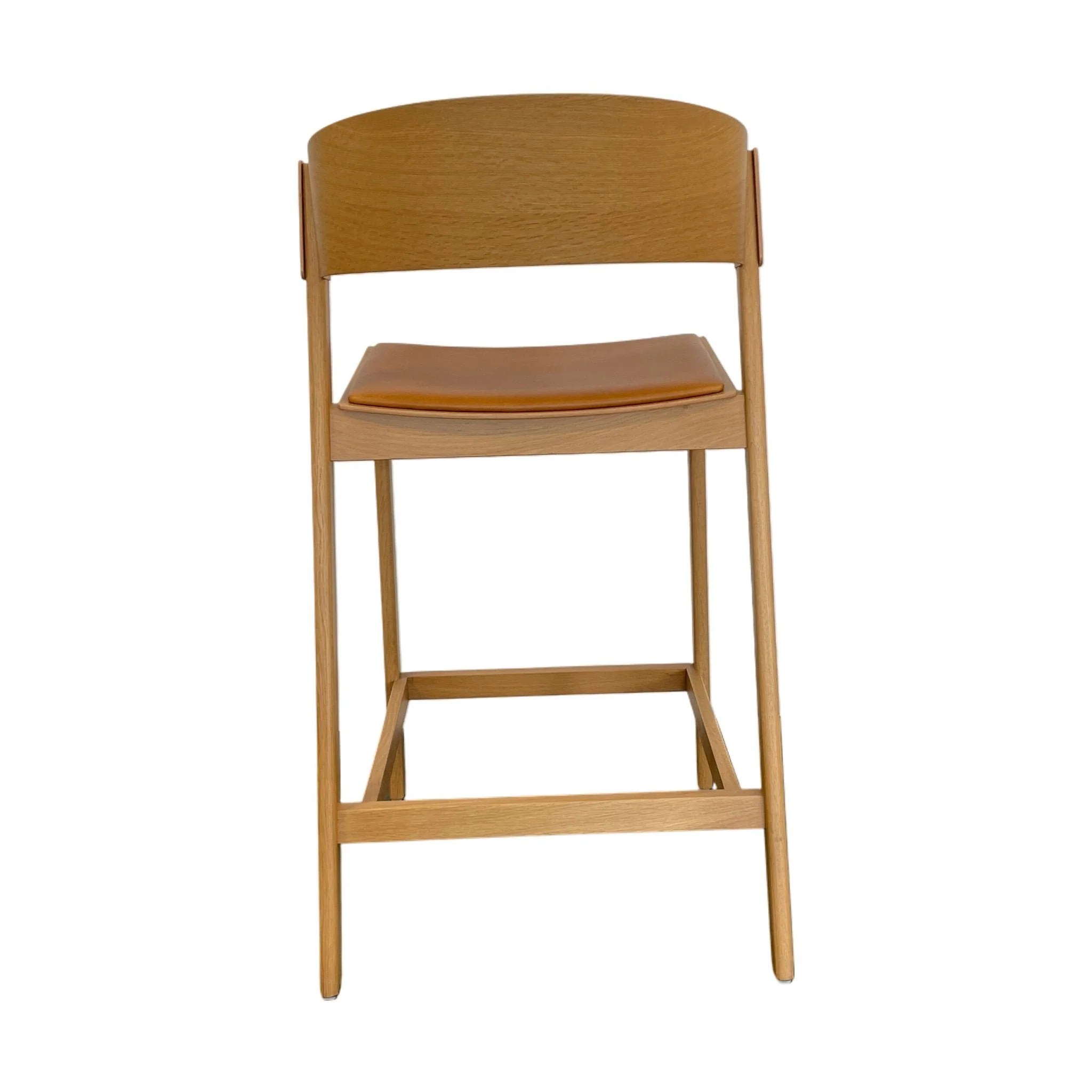 Cover Counter barstol fra Muuto, Cognac Leather Oak - Image 5