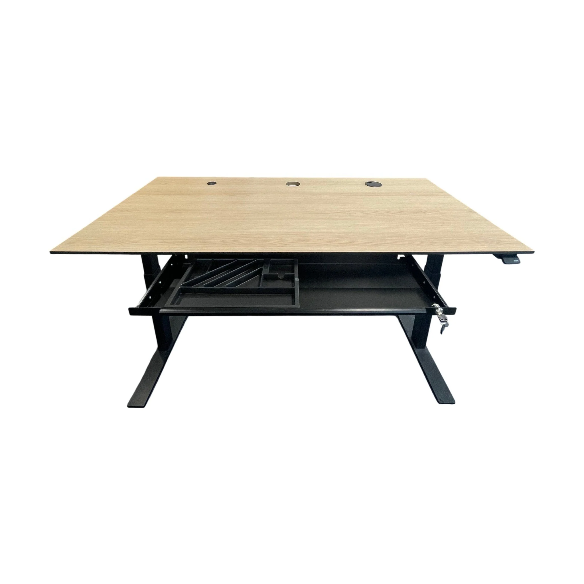 Cube design elektrisk hev/senk skrivebord, 160x80 cm - Image 2