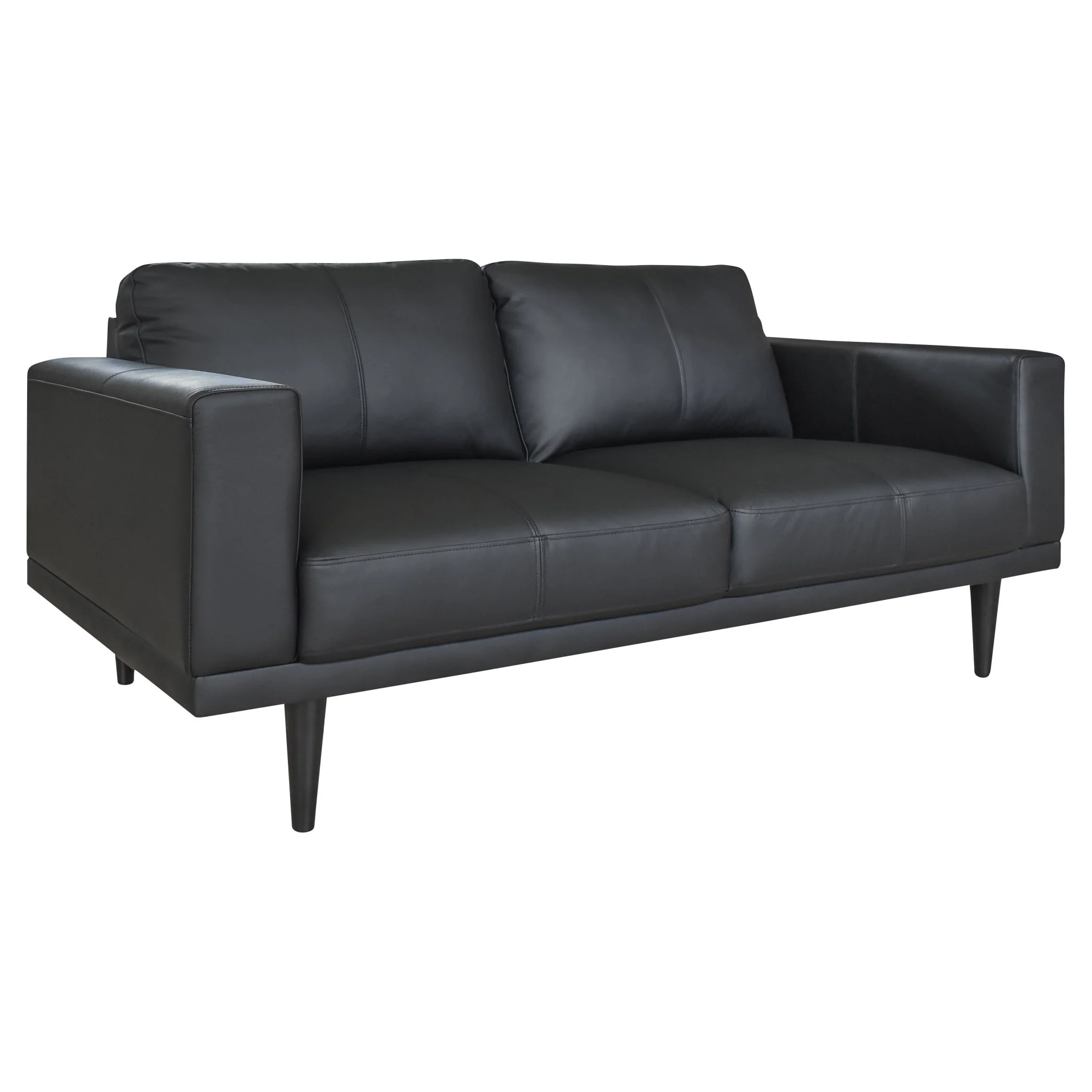 Dagmar 3-seter sofa, hud/PU, svart - Image 3