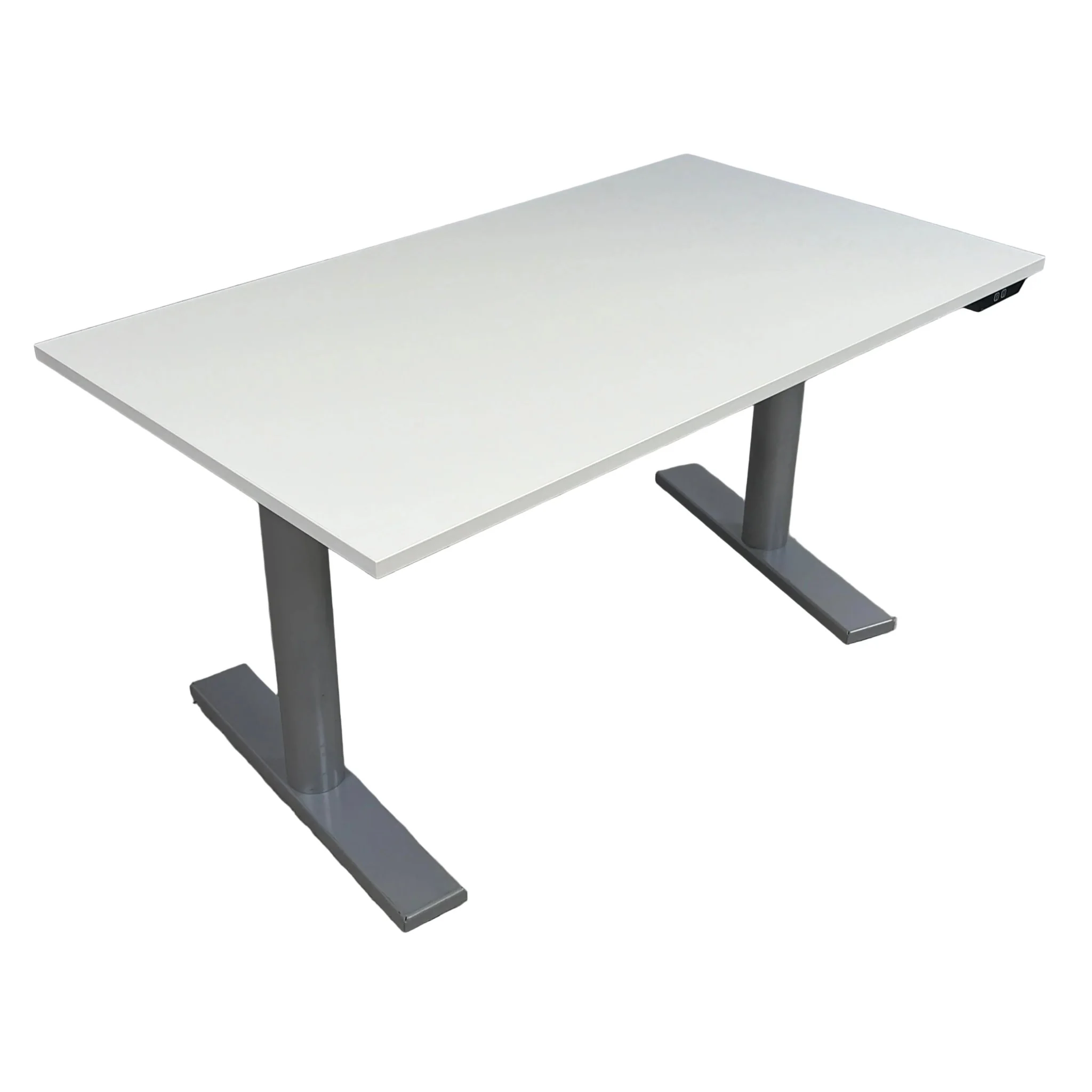 DUBA B8 elektrisk hev/senk skrivebord, hvit laminat, 120x80 cm - Image 4