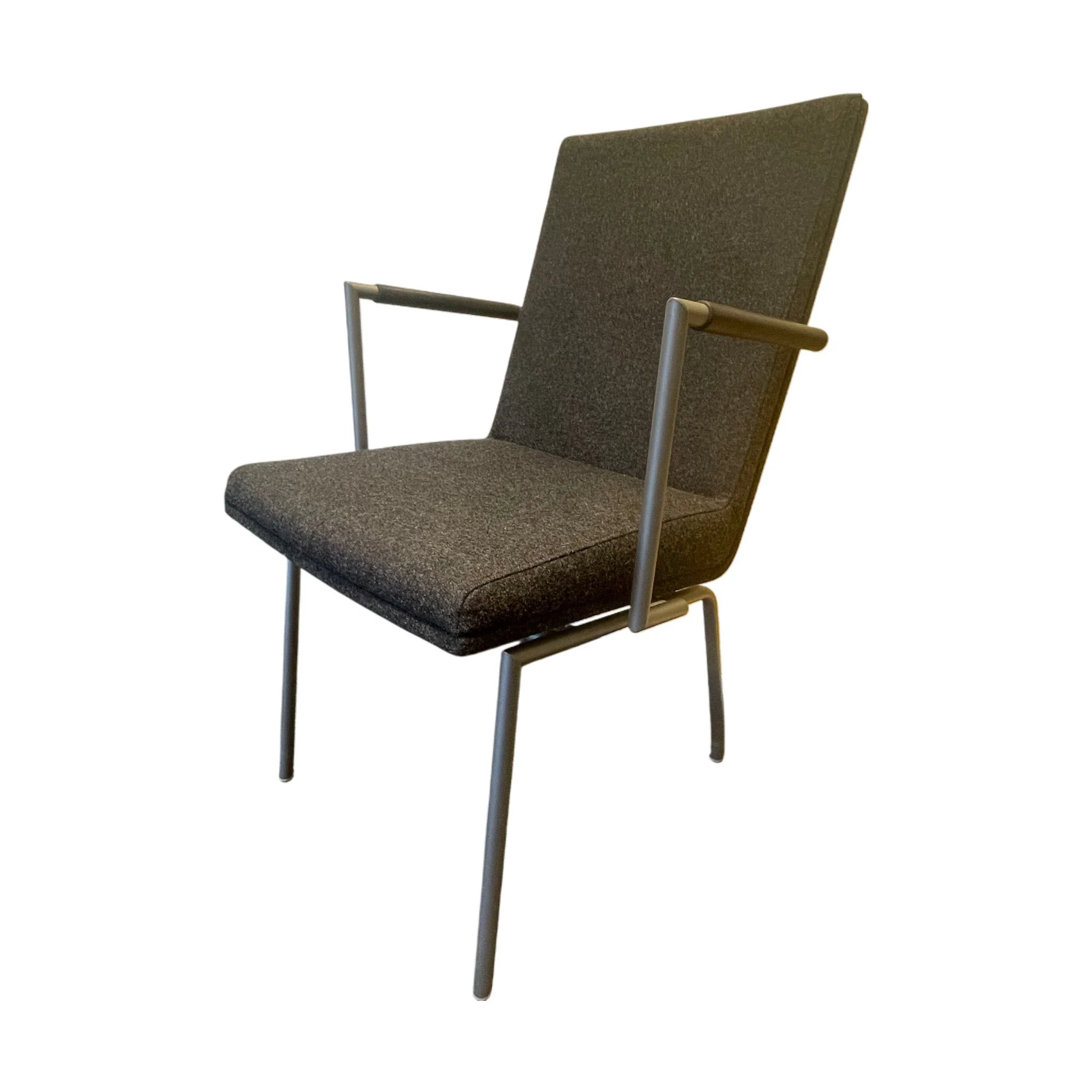 EFG grÄ mÞteromsstol, med armlener, god tilstand - Image 2