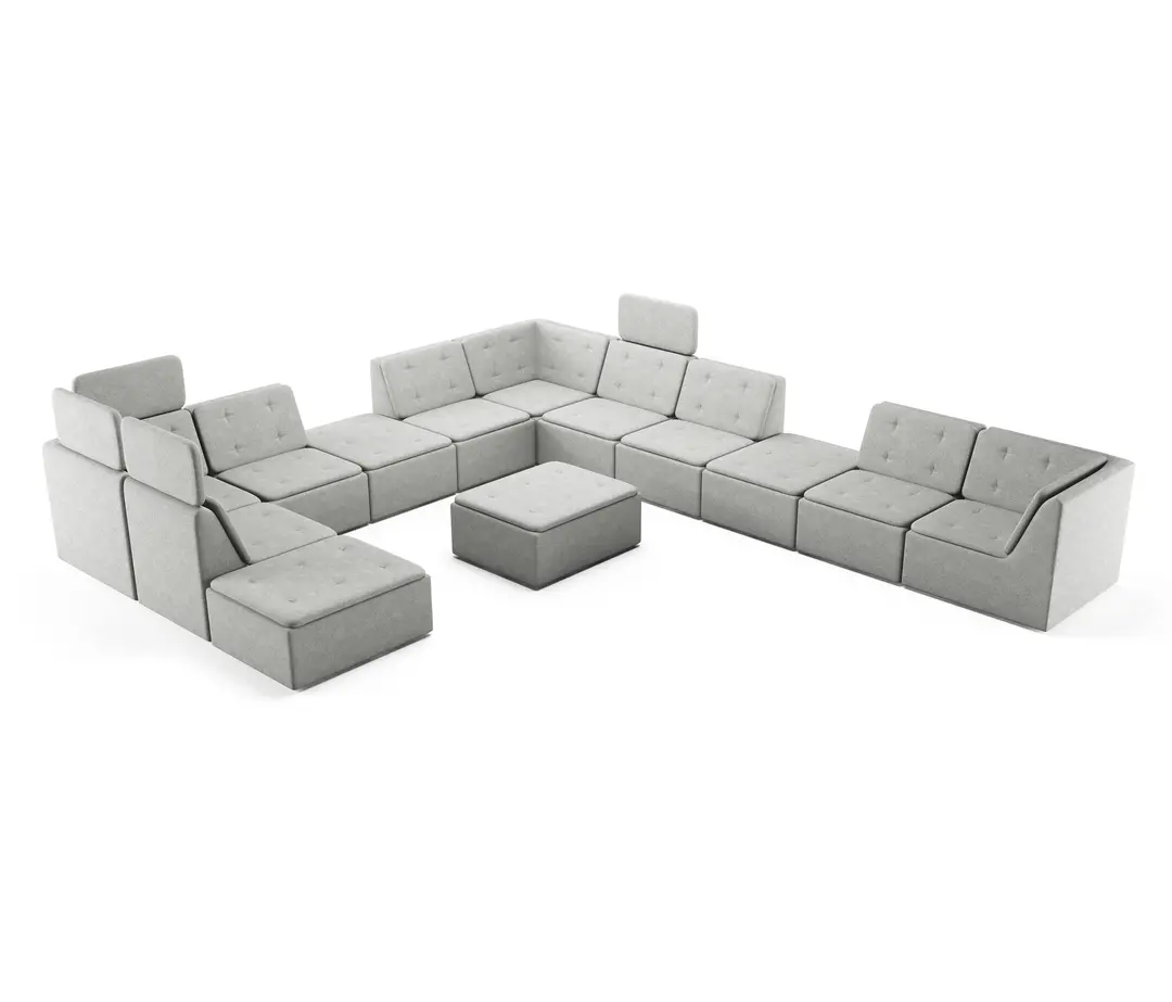 EFG Hippione modulsofa midt del med nakkepute - Image 5