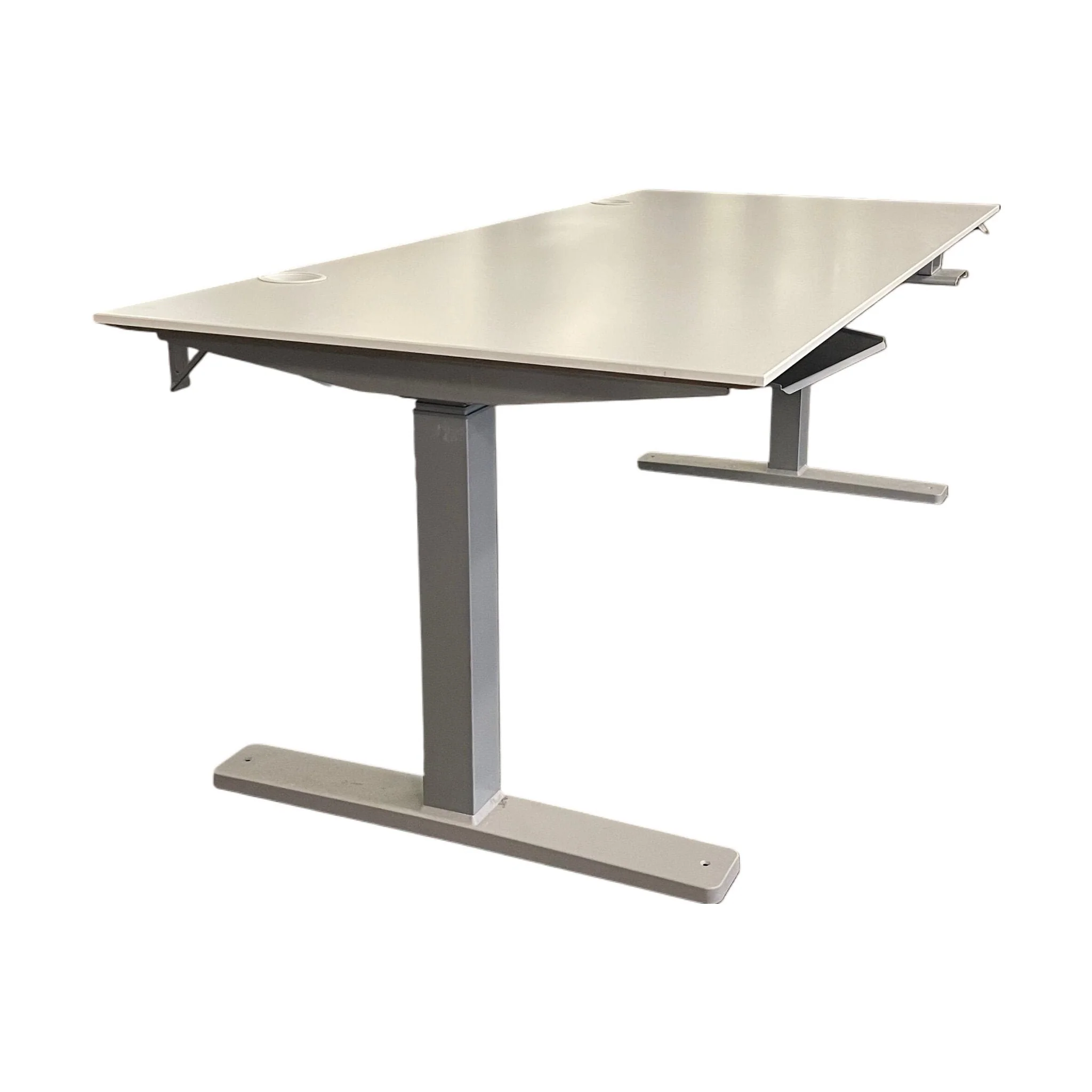 Elektrisk hev/senk skrivebord fra Kinnarps, hvit, 180x80 cm - Image 2