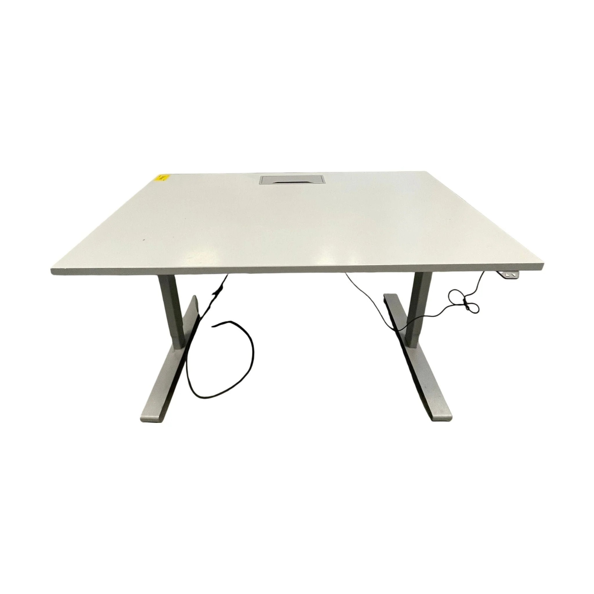 Elektrisk hev/senk skrivebord, grå, 140x80 cm - Image 2