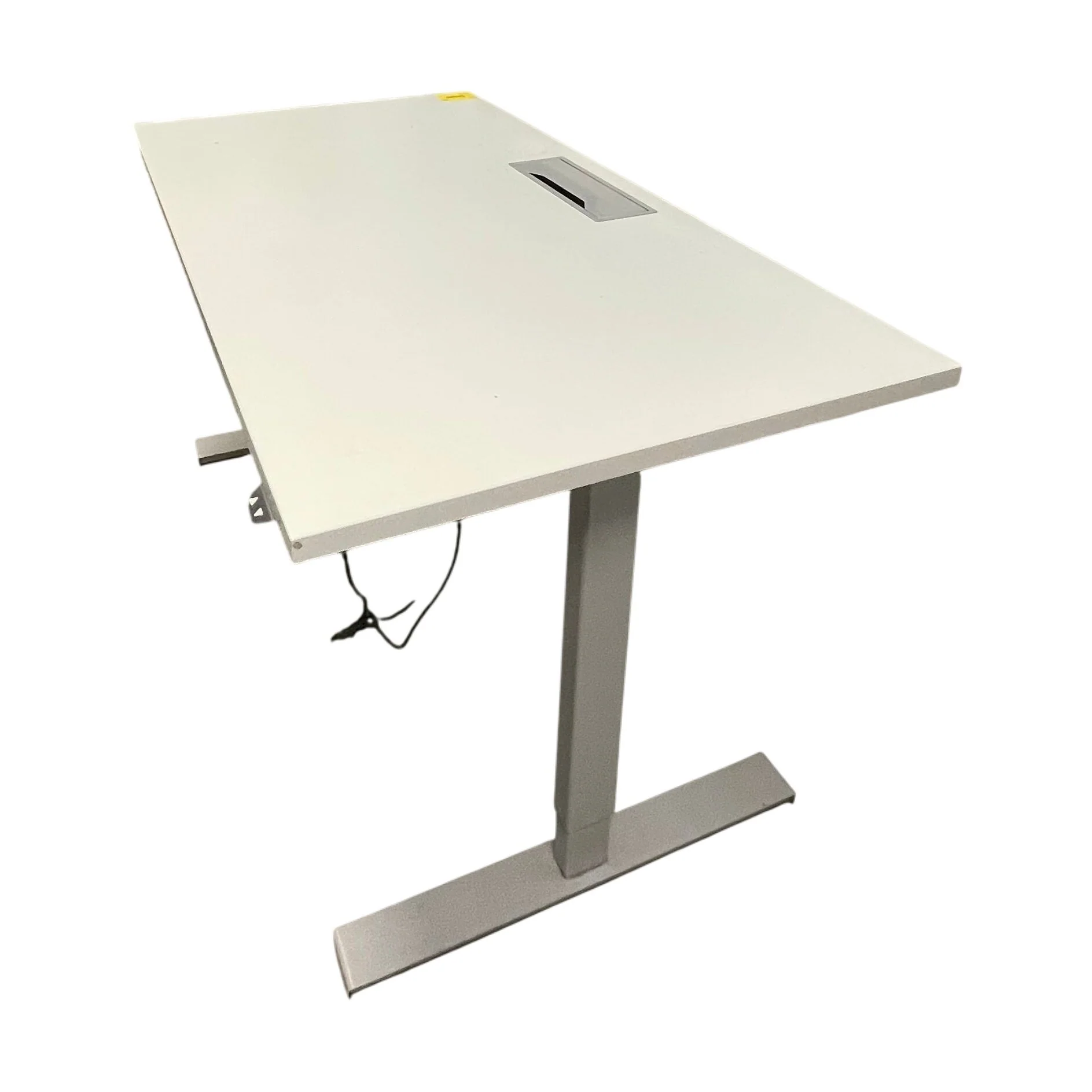 Elektrisk hev/senk skrivebord, grå, 140x80 cm - Image 5