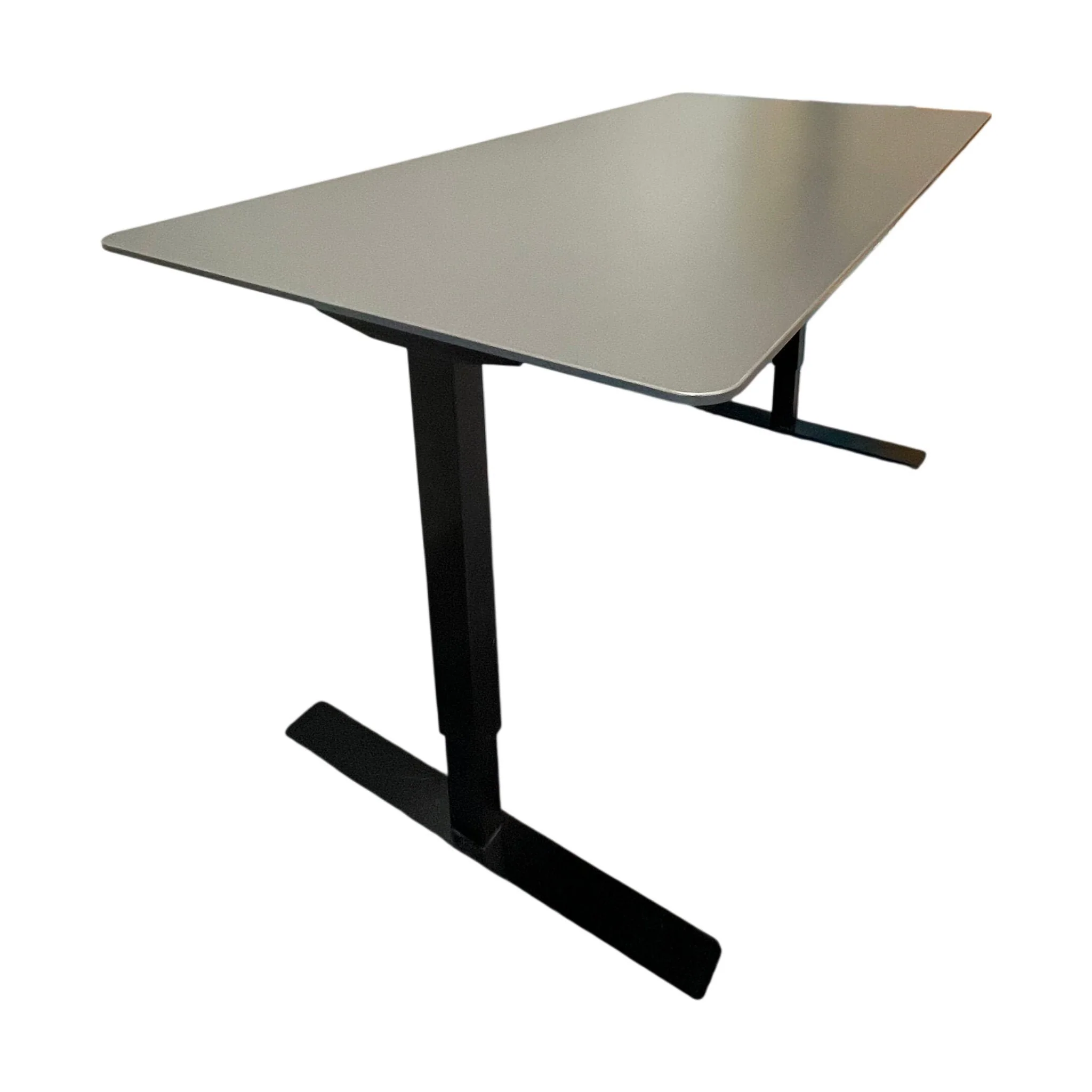Elektrisk hev/senk skrivebord, grÄ, 160x80 cm - Image 2