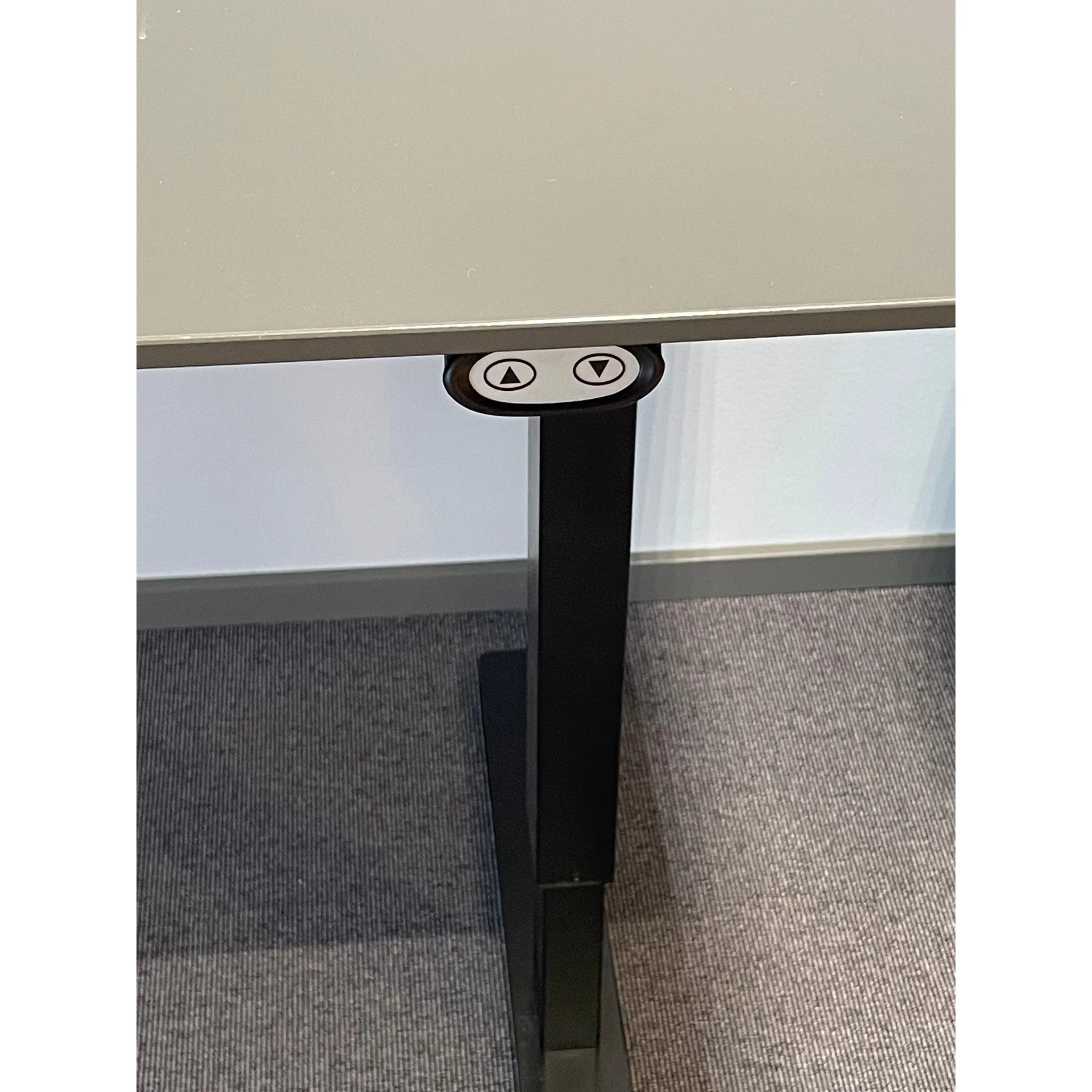 Elektrisk hev/senk skrivebord, grÄ, 160x80 cm - Image 3