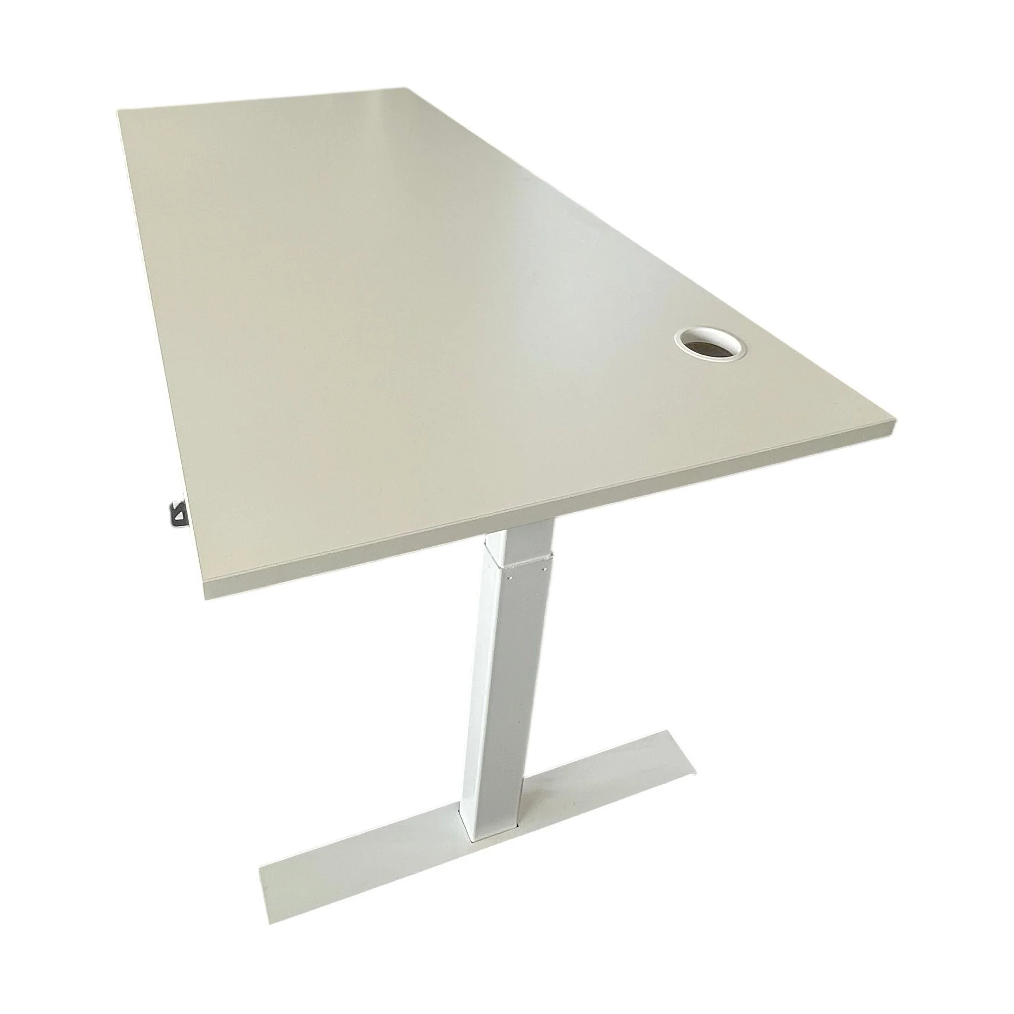 Elektrisk hev/senk skrivebord, hvit, 160x80 cm - Image 2