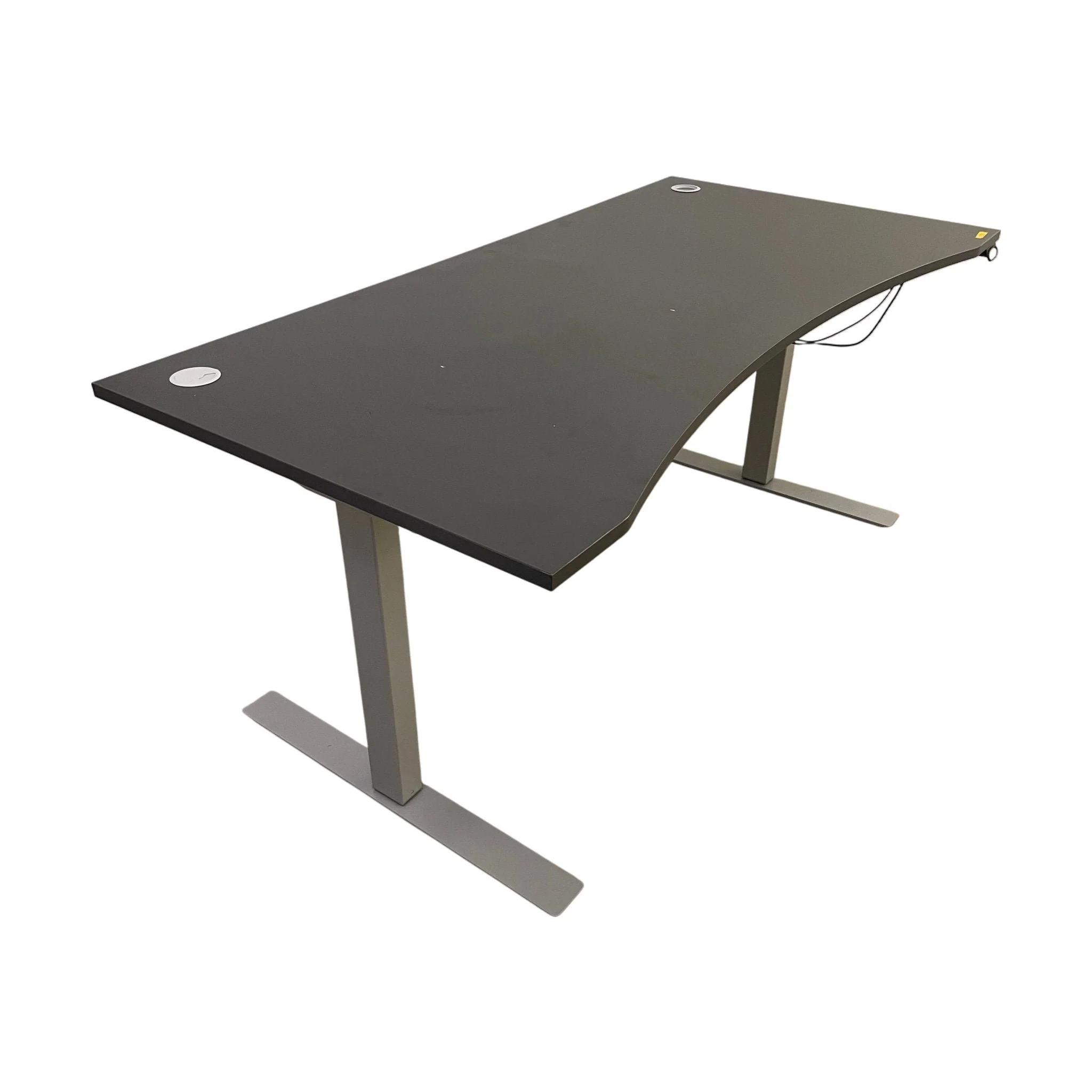 Elektrisk hev senk skrivebord med grÄ plate, 160x80x72 cm - Image 2