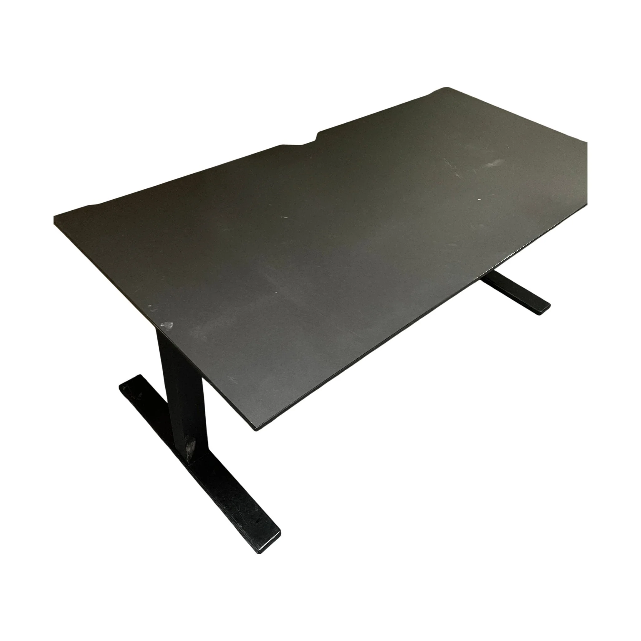 Elektrisk hev/senk skrivebord, svart MDF, 140x80 cm - Image 4
