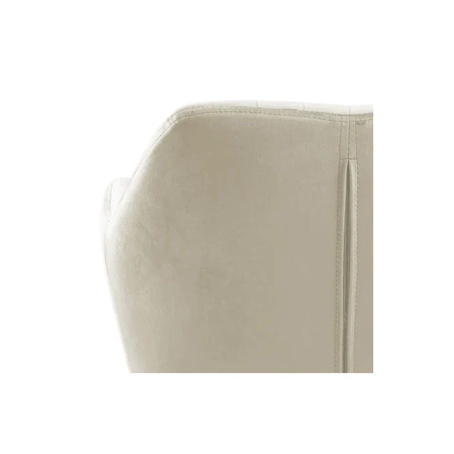 Emilia spisestol, velour, hvit - Image 6