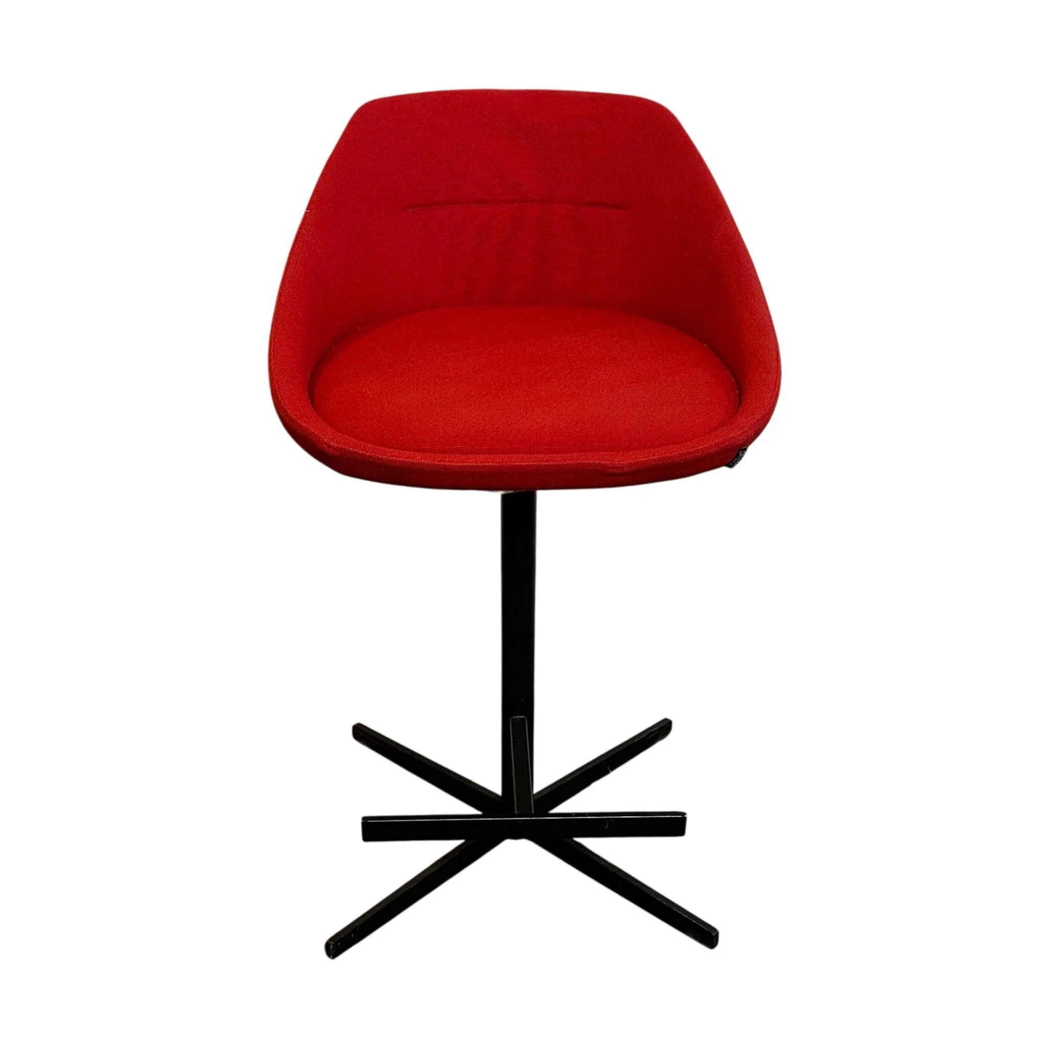 Ezy barstol fra Offecct, mørk rød, høyde 86 cm