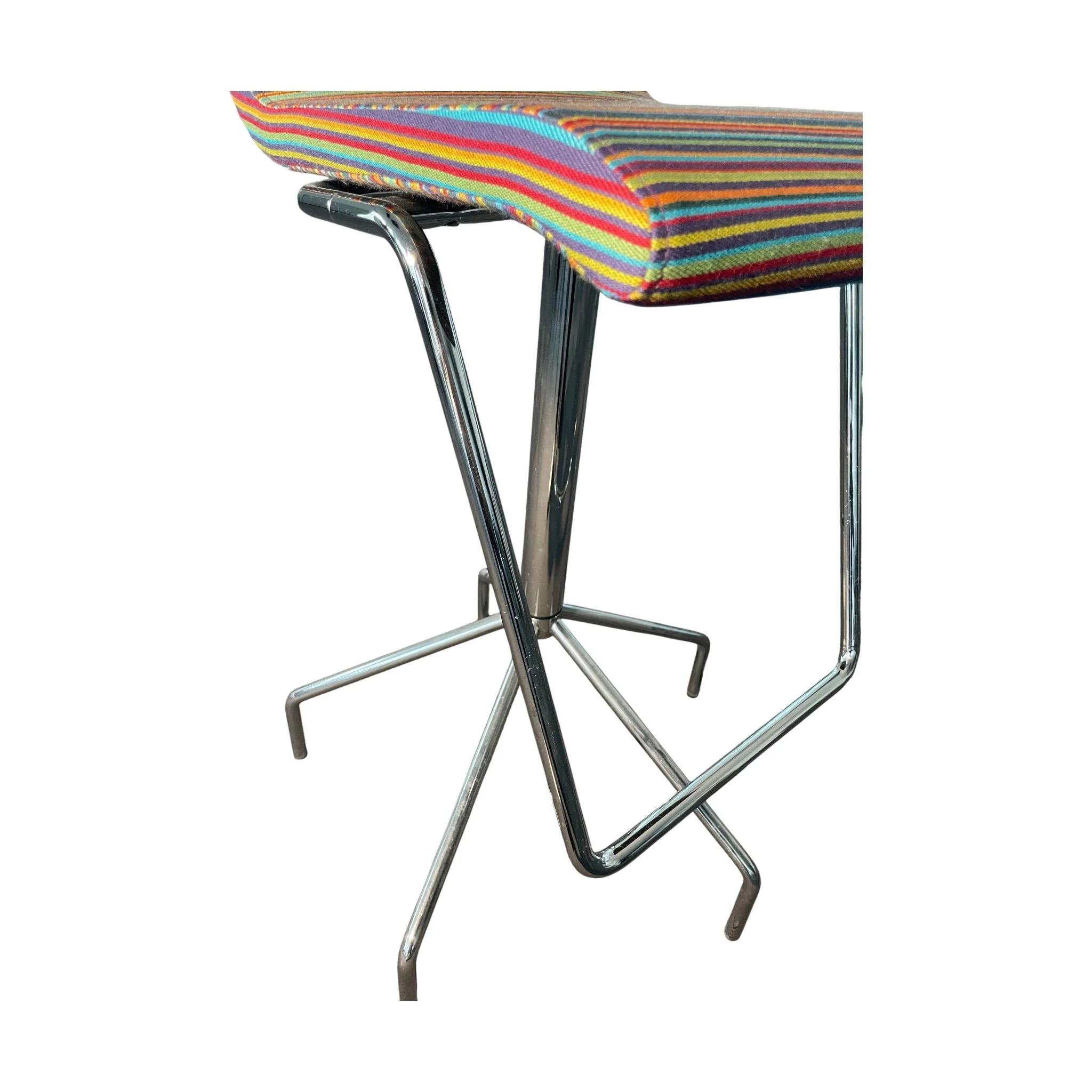Flex up S-029 barstol fra Skandiform, regnbuefarget, 60x60 cm, 118 cm høy - Image 6