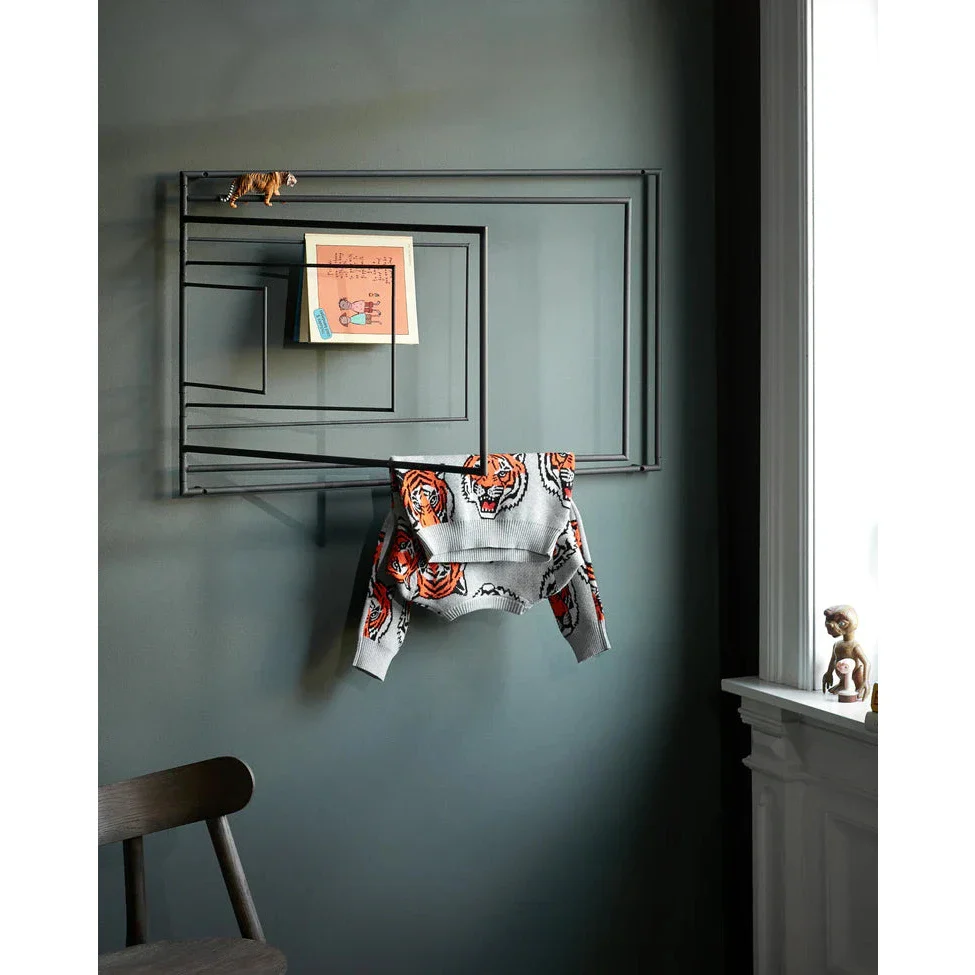 Frame wall rack fra Northern, svart, 88x10x53cm - Image 3