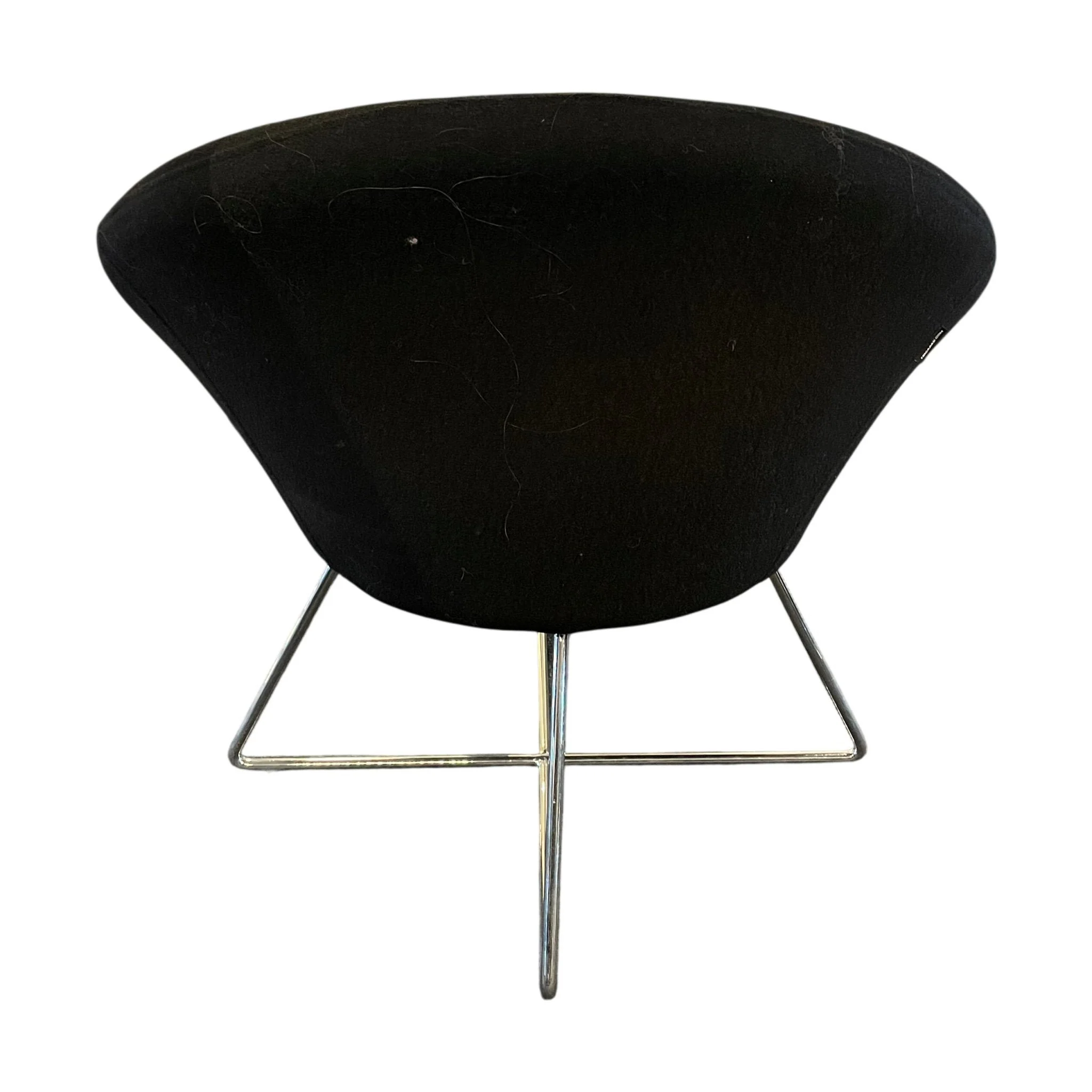 Frigaard loungestol, sort med krom ben - Image 3