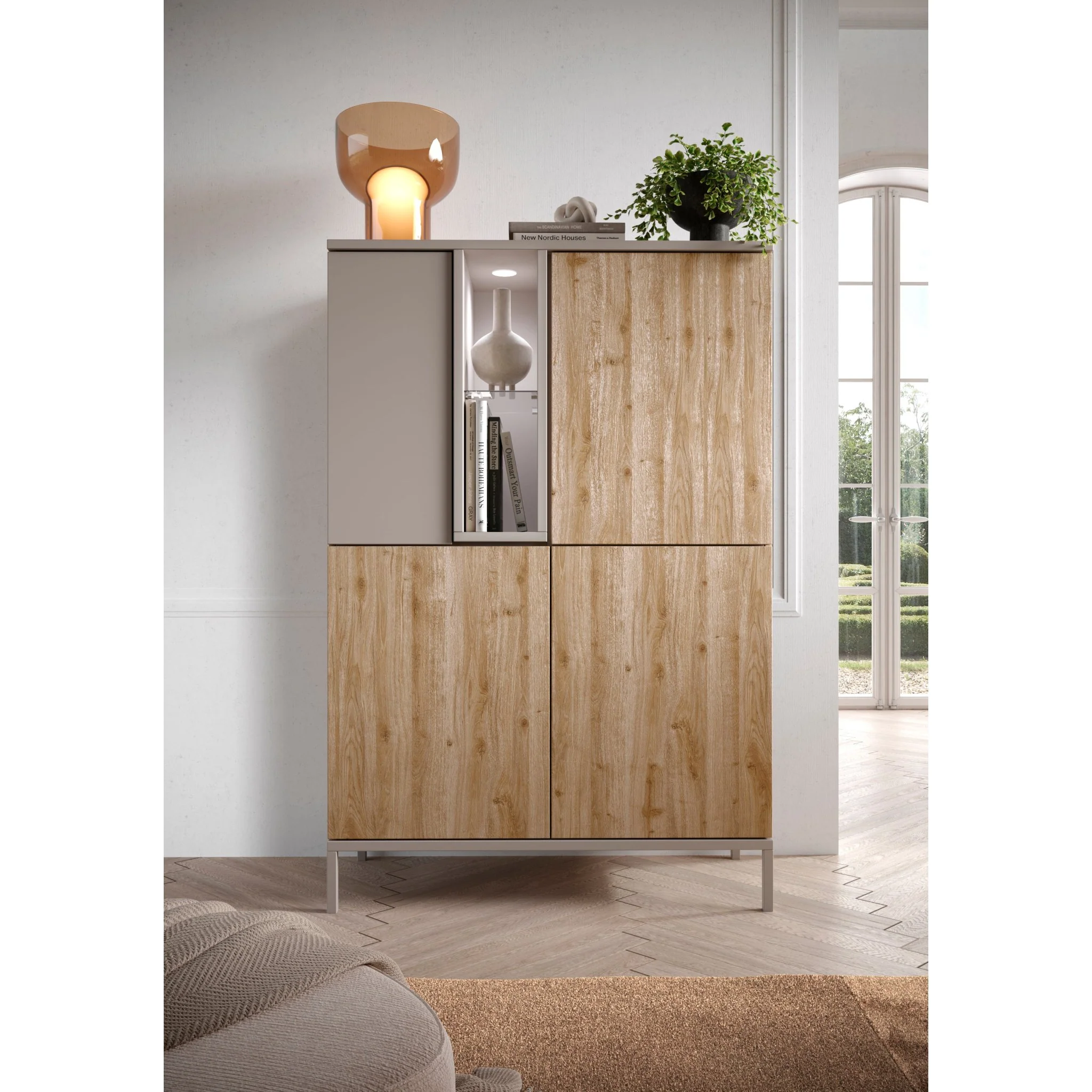 Gent skap fra A-Møbler, B:110 cm, D:43 cm, H:150 cm - Image 3
