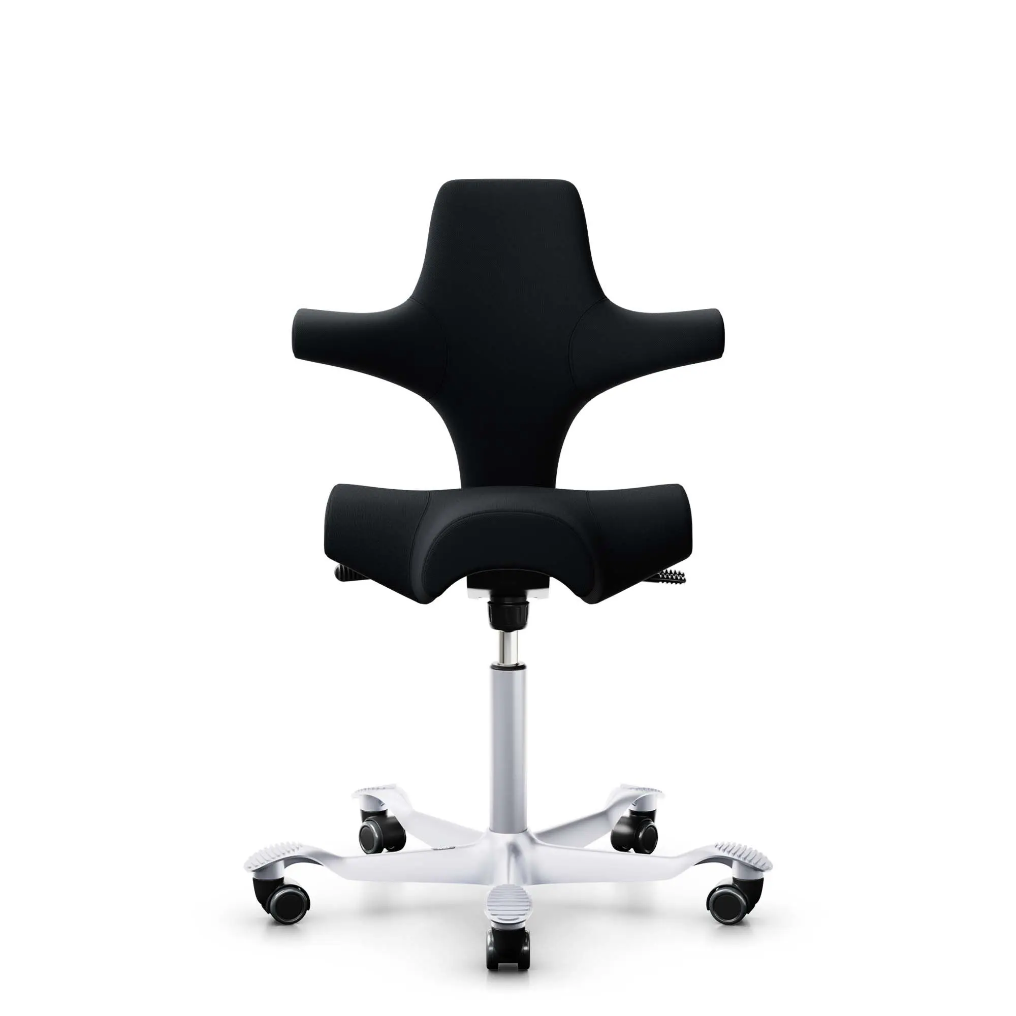HÃ…G Capisco 8106 nyomtrukket kontorstol, svart stoff