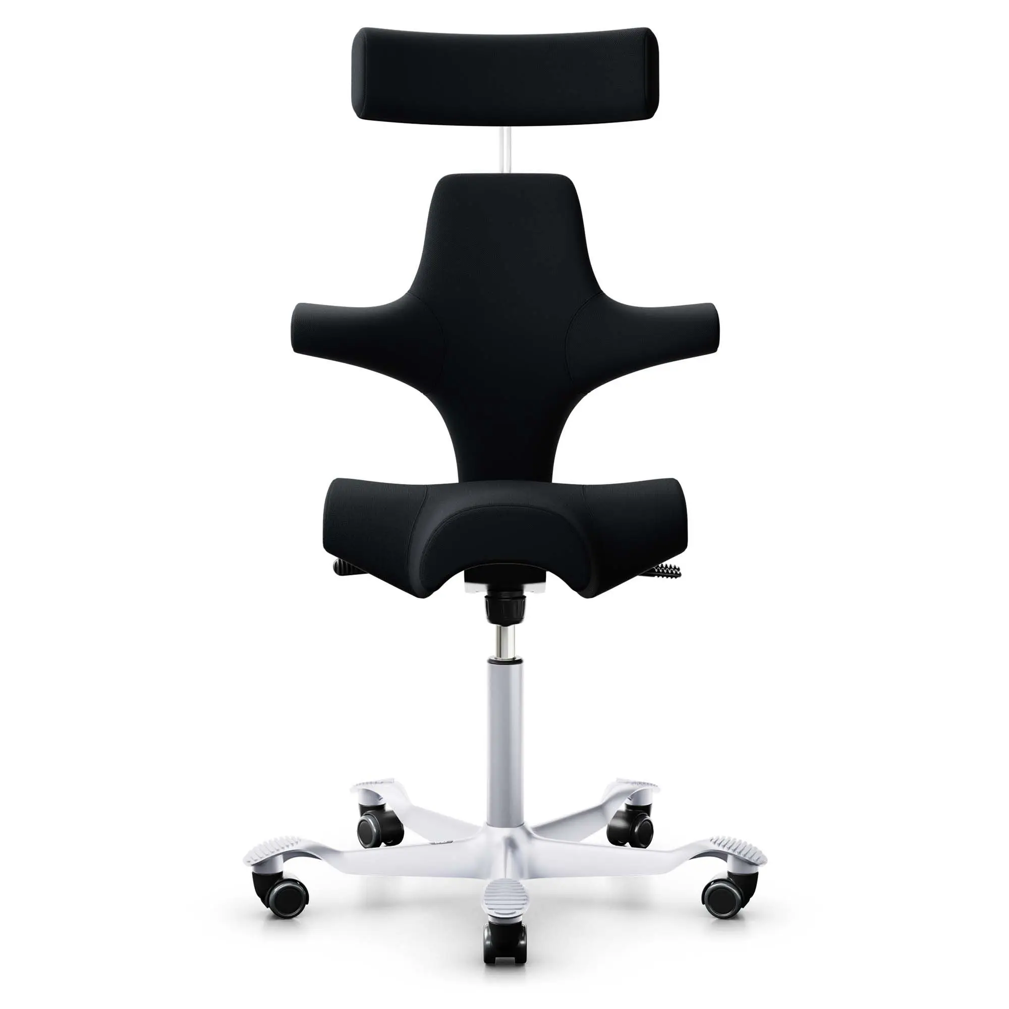 HÃ…G Capisco 8107 nyomtrukket kontorstol, svart stoff