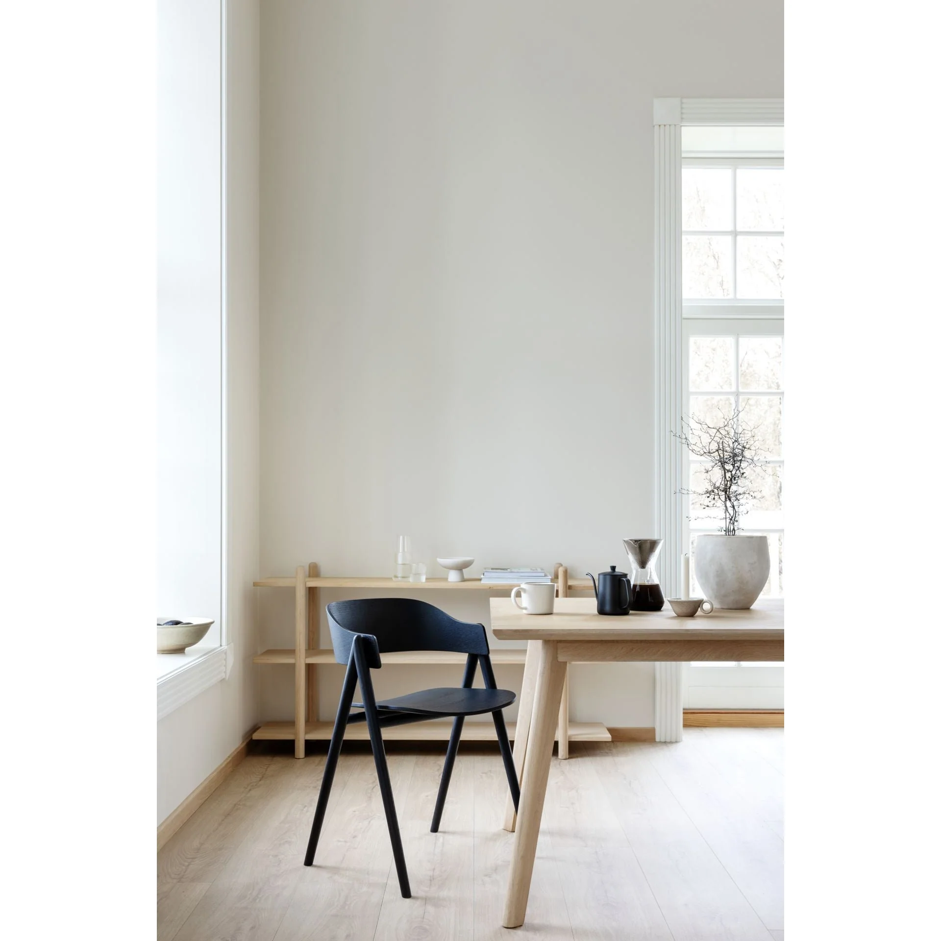 Hennie spisestol, eik, svart - Image 2
