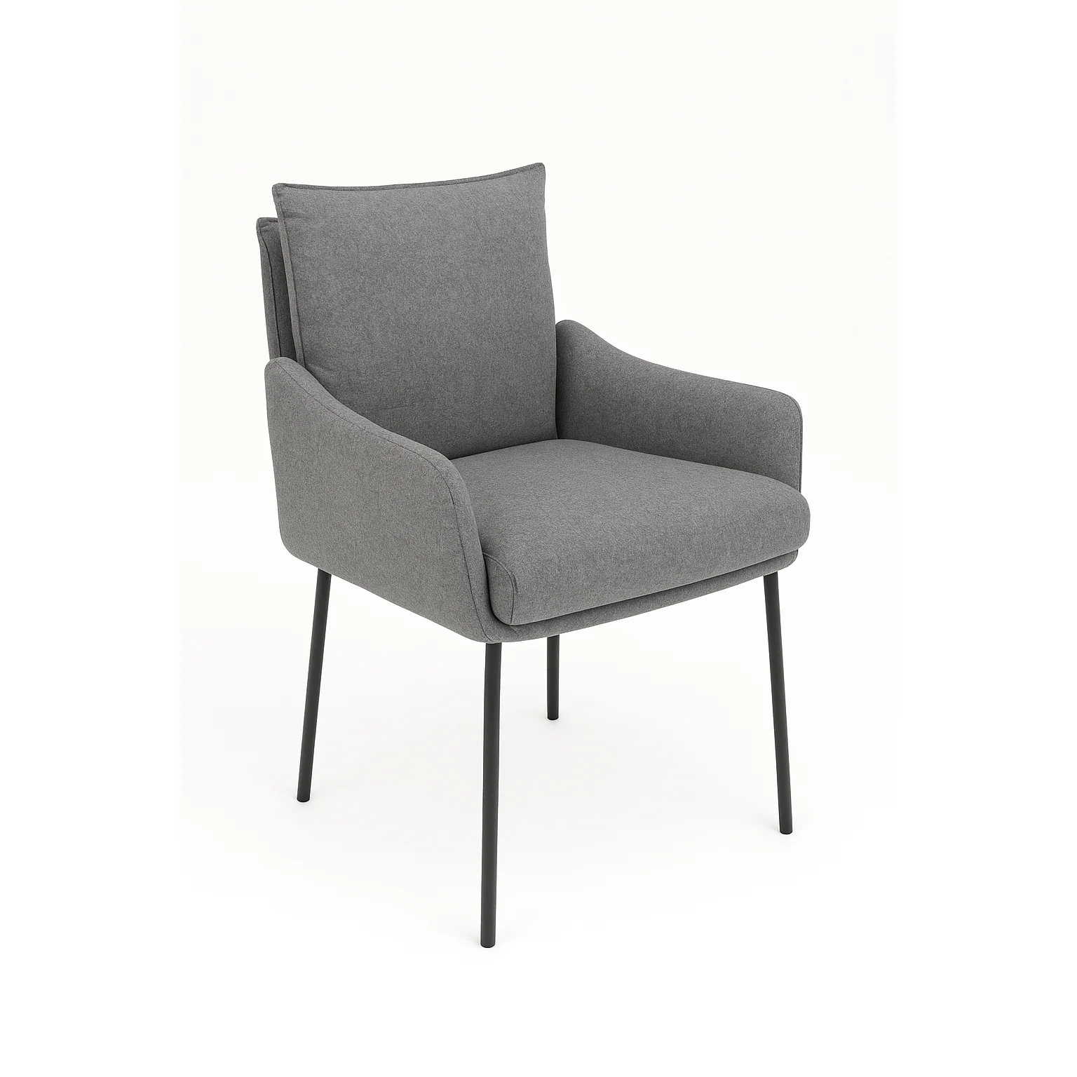 Hjort Knudsen spisestol, grå velour