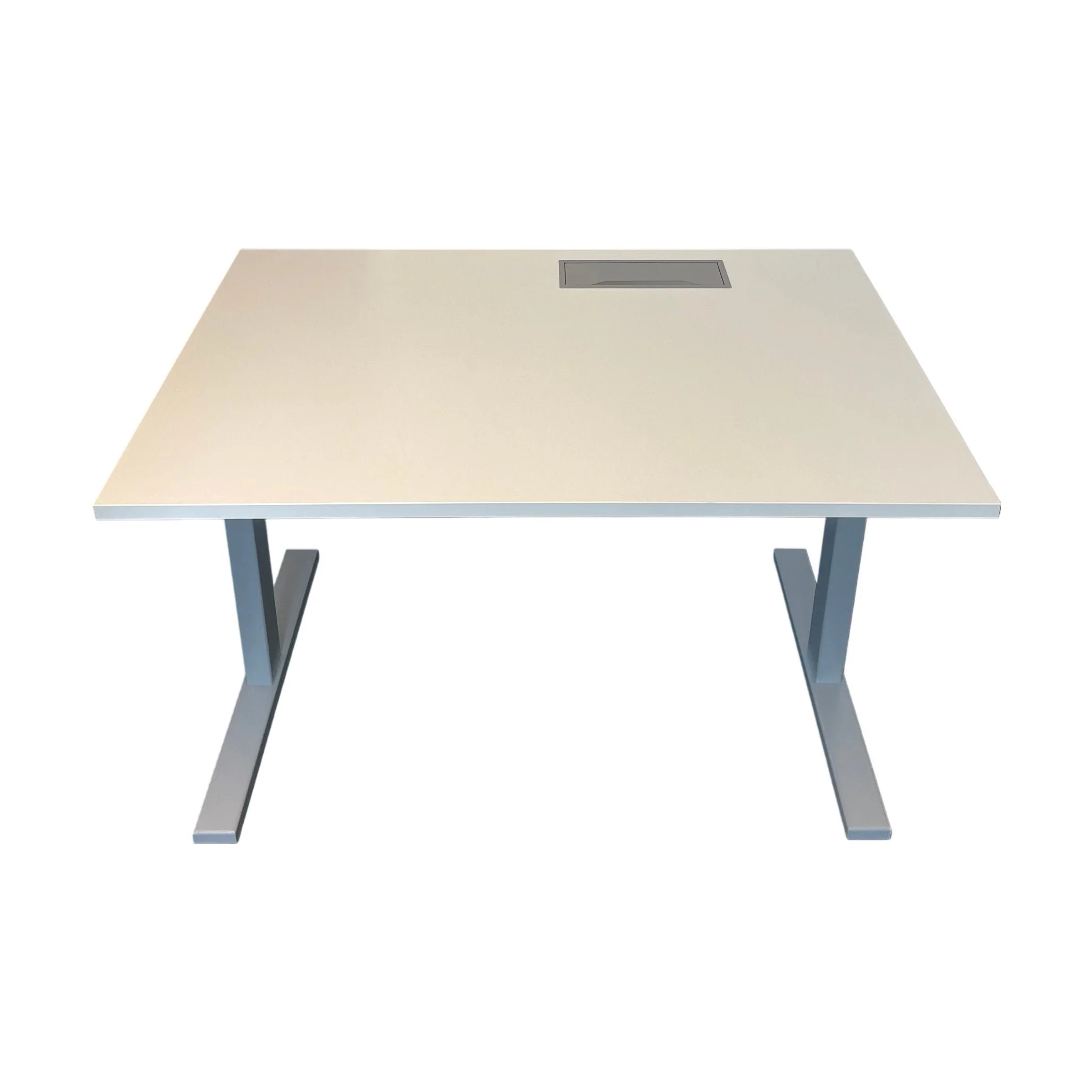 Hvit elektrisk hev/senk skrivebord, laminat, 120x80 cm - Image 2