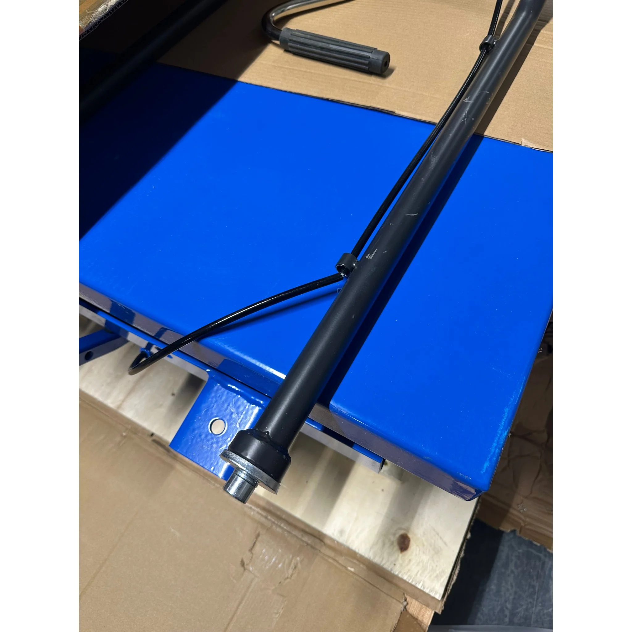 Hydraulisk lÞftevogn ACE, 500 kg, L1600 B810 mm, blÄ - Image 3