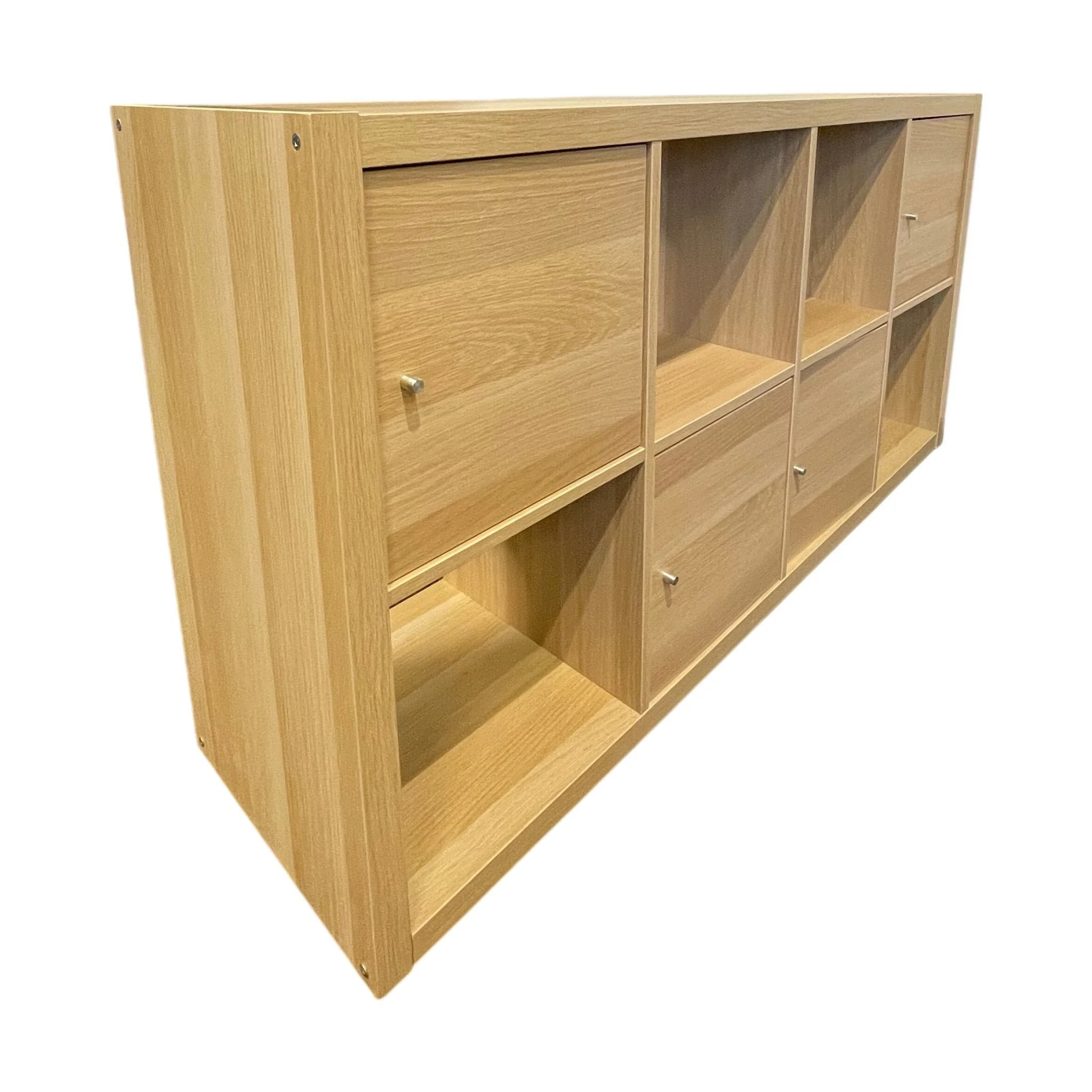 Hylle i hvit eik fra IKEA, Kallax, 77x40x147 cm - Image 4